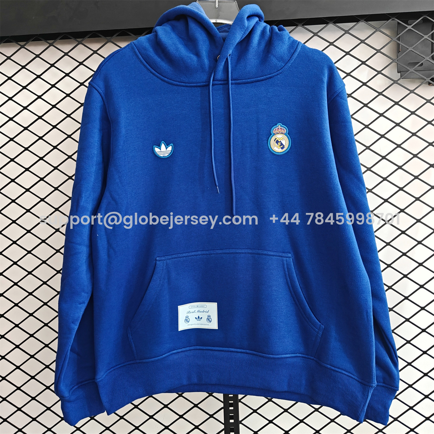 GlobeJersey-Real Madrid 25-26 Originals Terrace Icon Unisex Pullover Hoodie