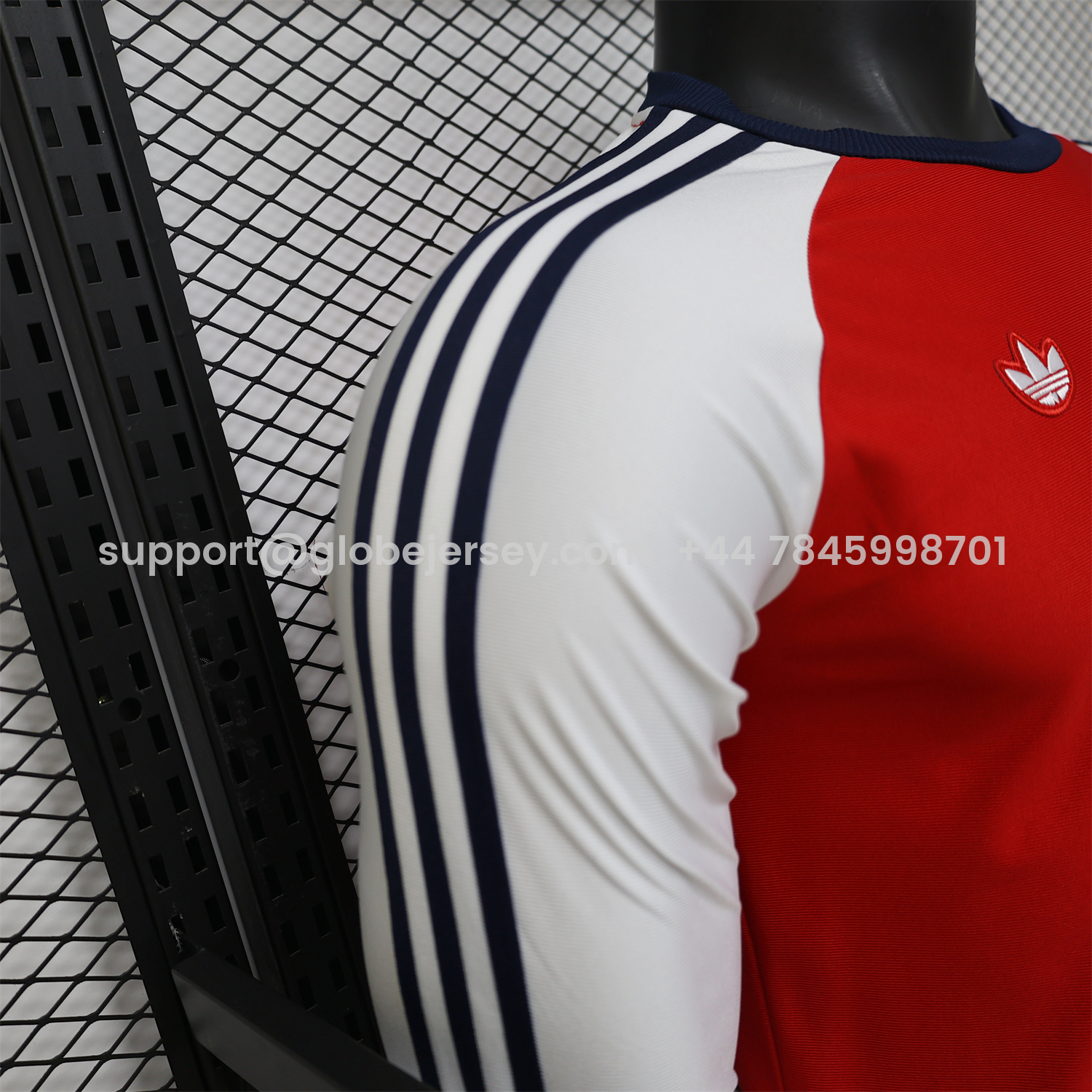 GlobeJersey-Arsenal 25-26 Red With White Casual Long Sleeves Jersey - Player Version