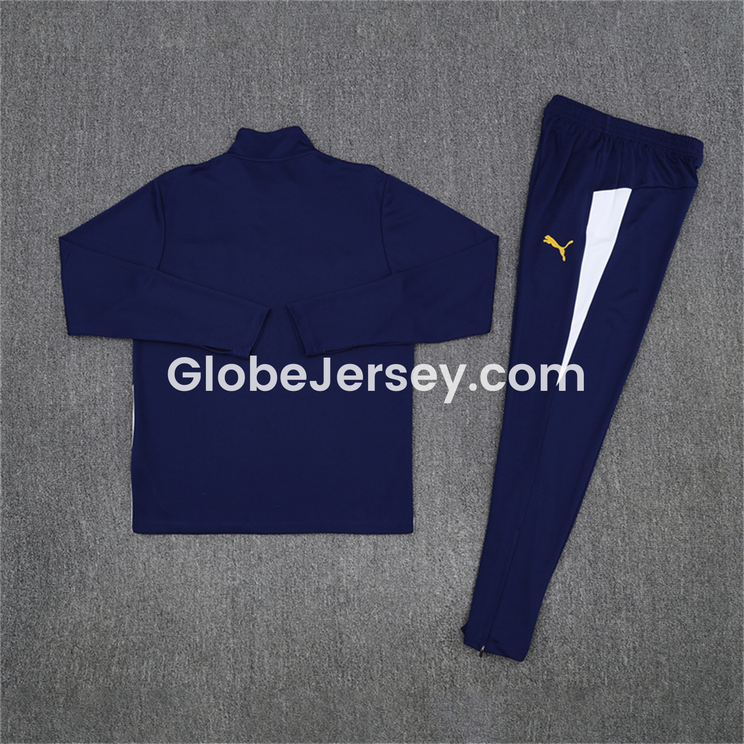 GlobeJersey-Portugal 25-26 Kids Long Sleeve Training Set - Royal Blue