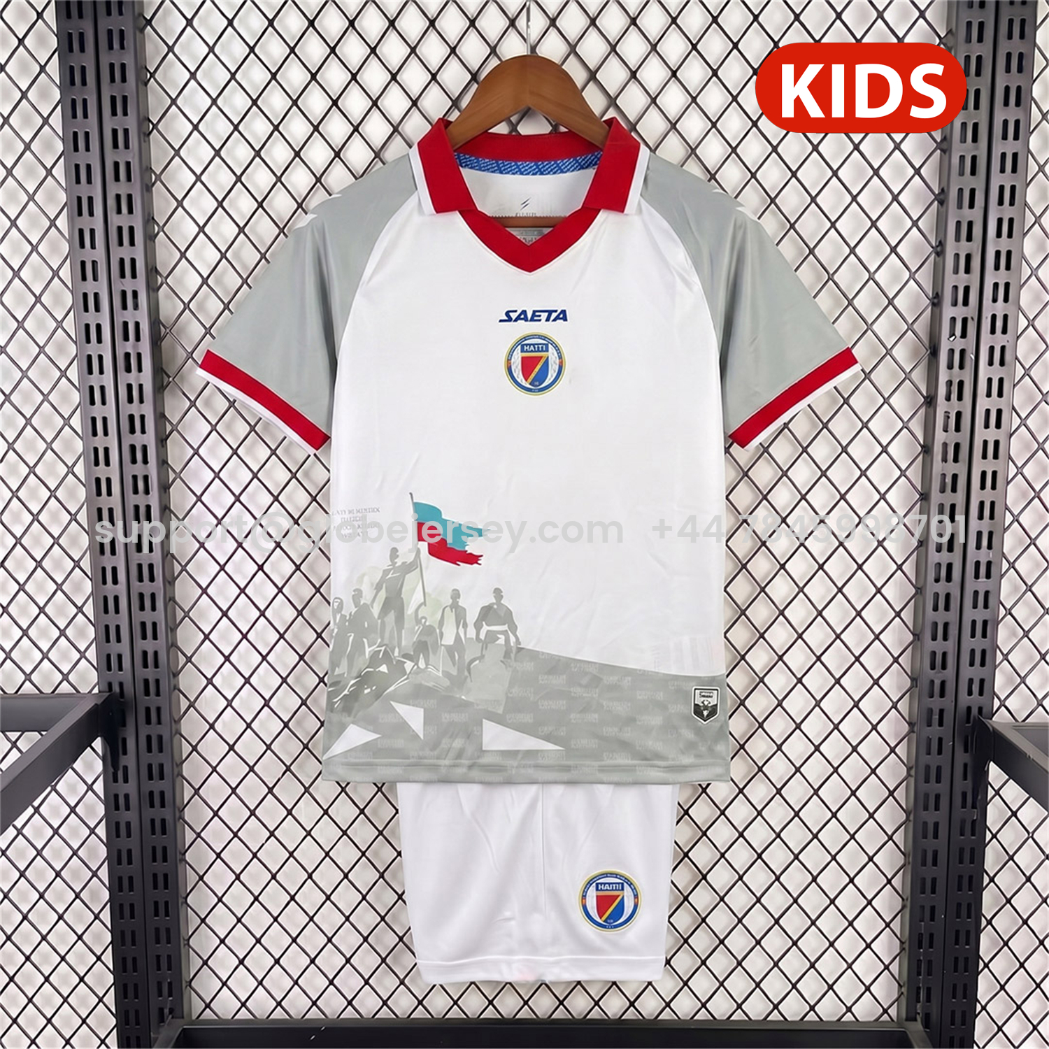 GlobeJersey-Haiti 2026 Away Kids Kit