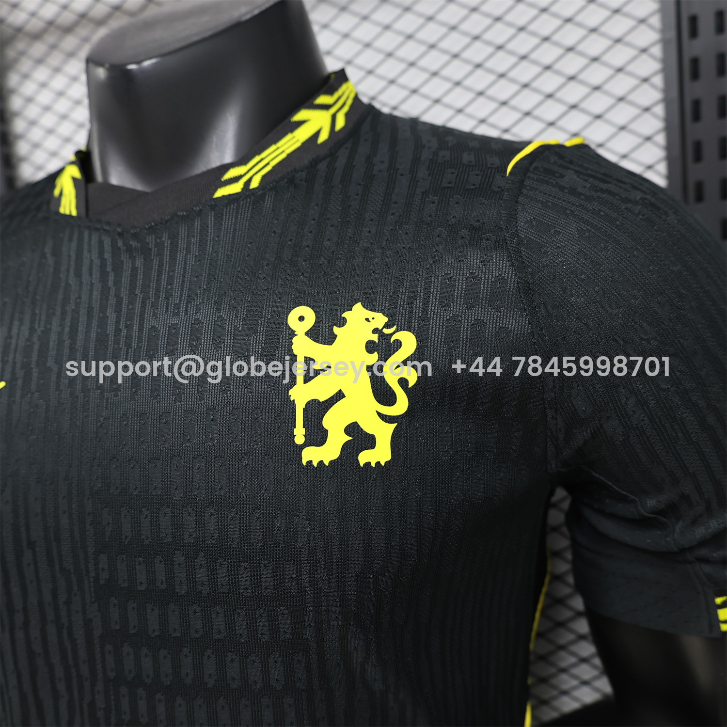 GlobeJersey-C.H.E.L.S.E.A 25-26 Black With Gold Special Jersey - Player Version