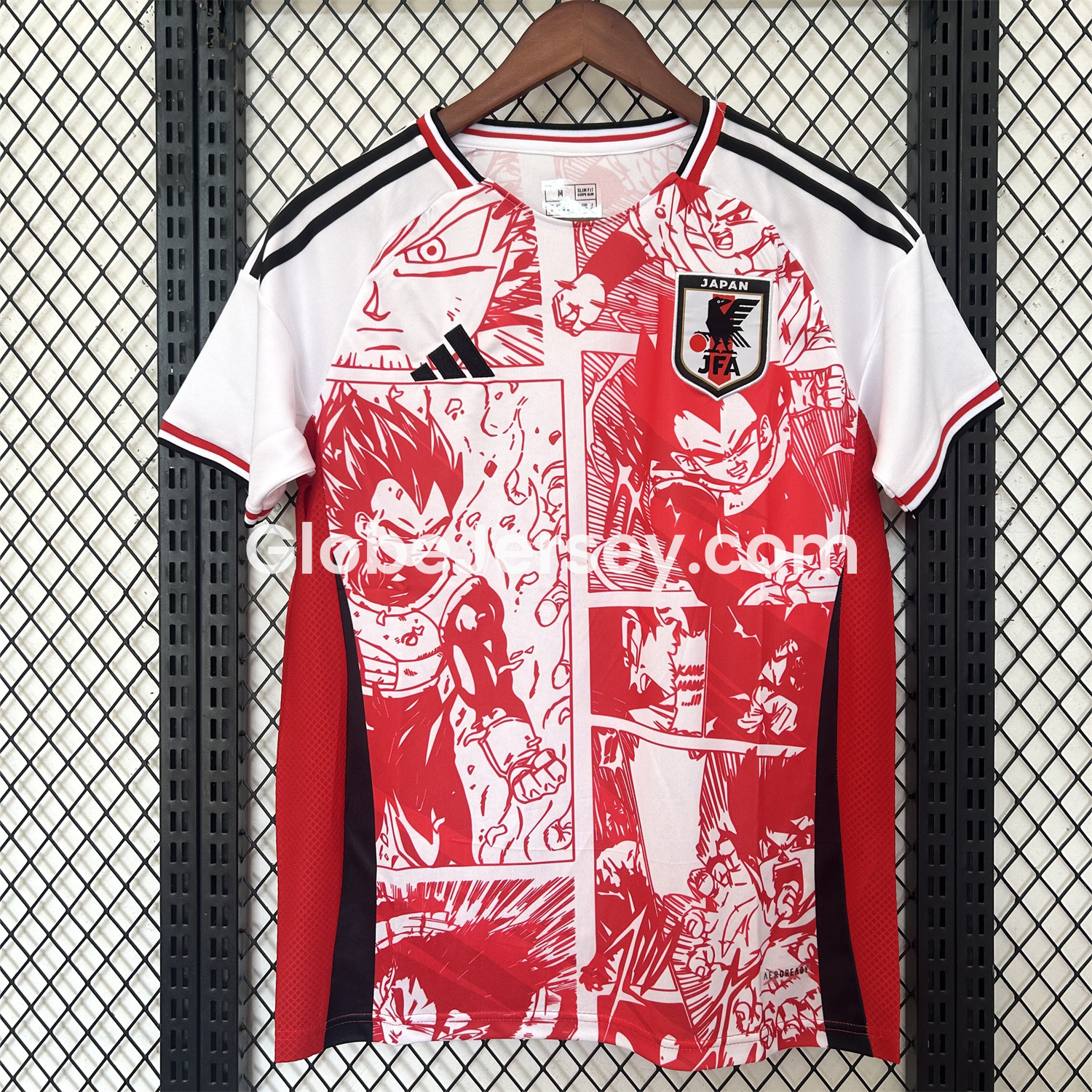 GlobeJersey-Japan 25-26 Red Vegeta Comic Slice Special Edition Jersey - Fans Version