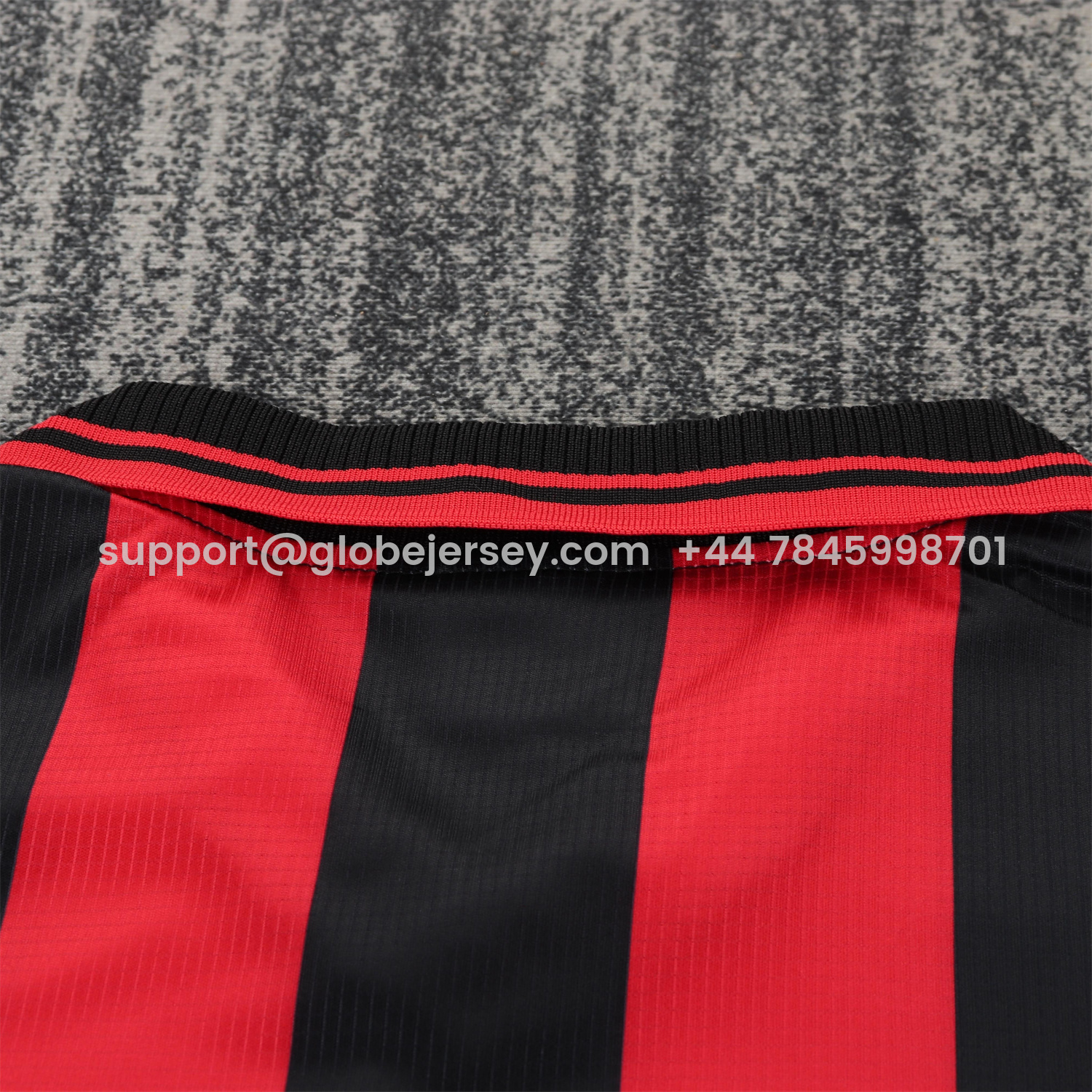 GlobeJersey-Retro AC Milan 1997-98 Home Kids Kit