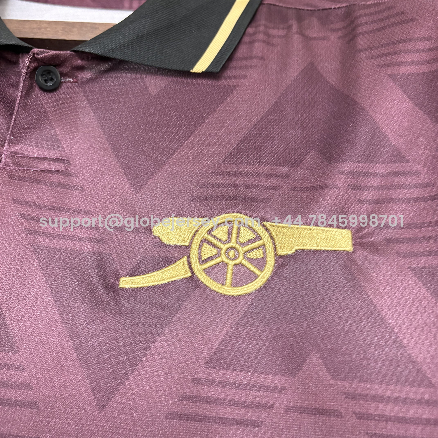 GlobeJersey-Arsenal 26-27 Yellow Sponsors Wine Red Special Jersey - Fans Version