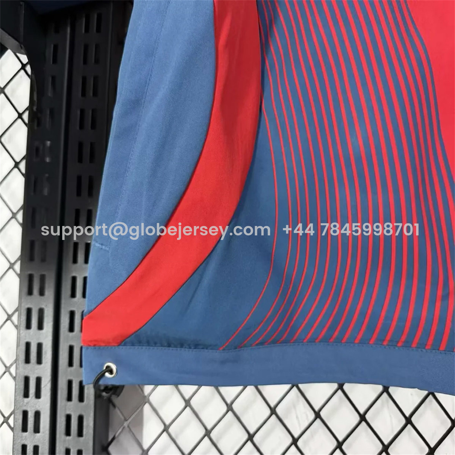 GlobeJersey-Retro Spain 2007 Red And Blue Windbreaker