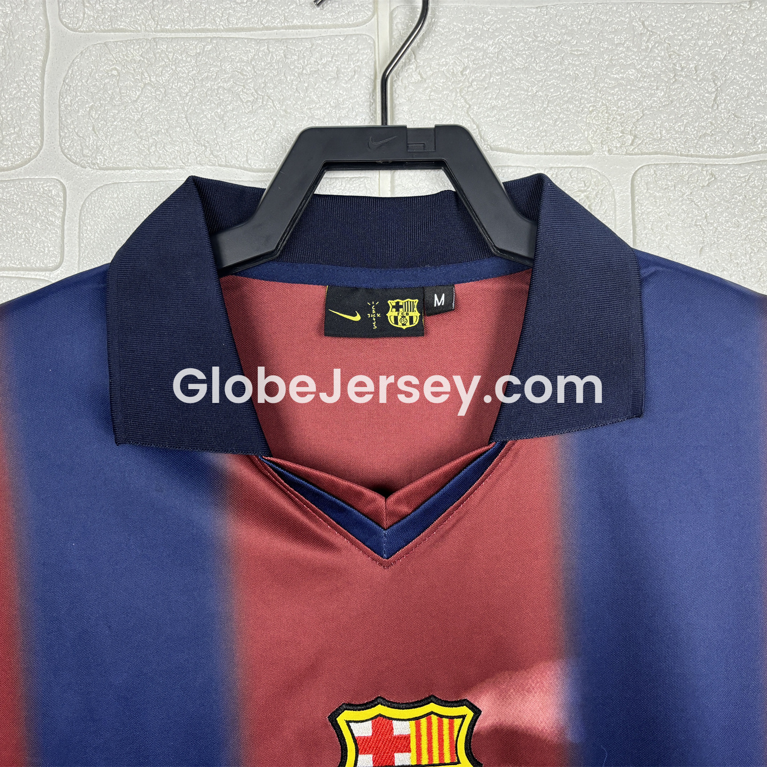 GlobeJersey-Barcelona x Travis Scott 2000-01 Home Retro Style Skeleton Jersey With Back Printing - Fans Version