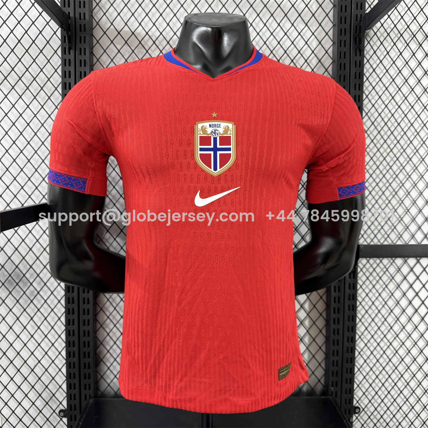 GlobeJersey-Norway 25-26 Home Women's Team Home Jersey - Men's Player Version