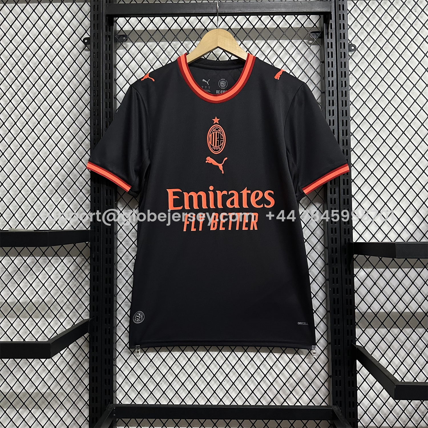 GlobeJersey-AC Milan 26-27 Third Black Jersey - Fans Version