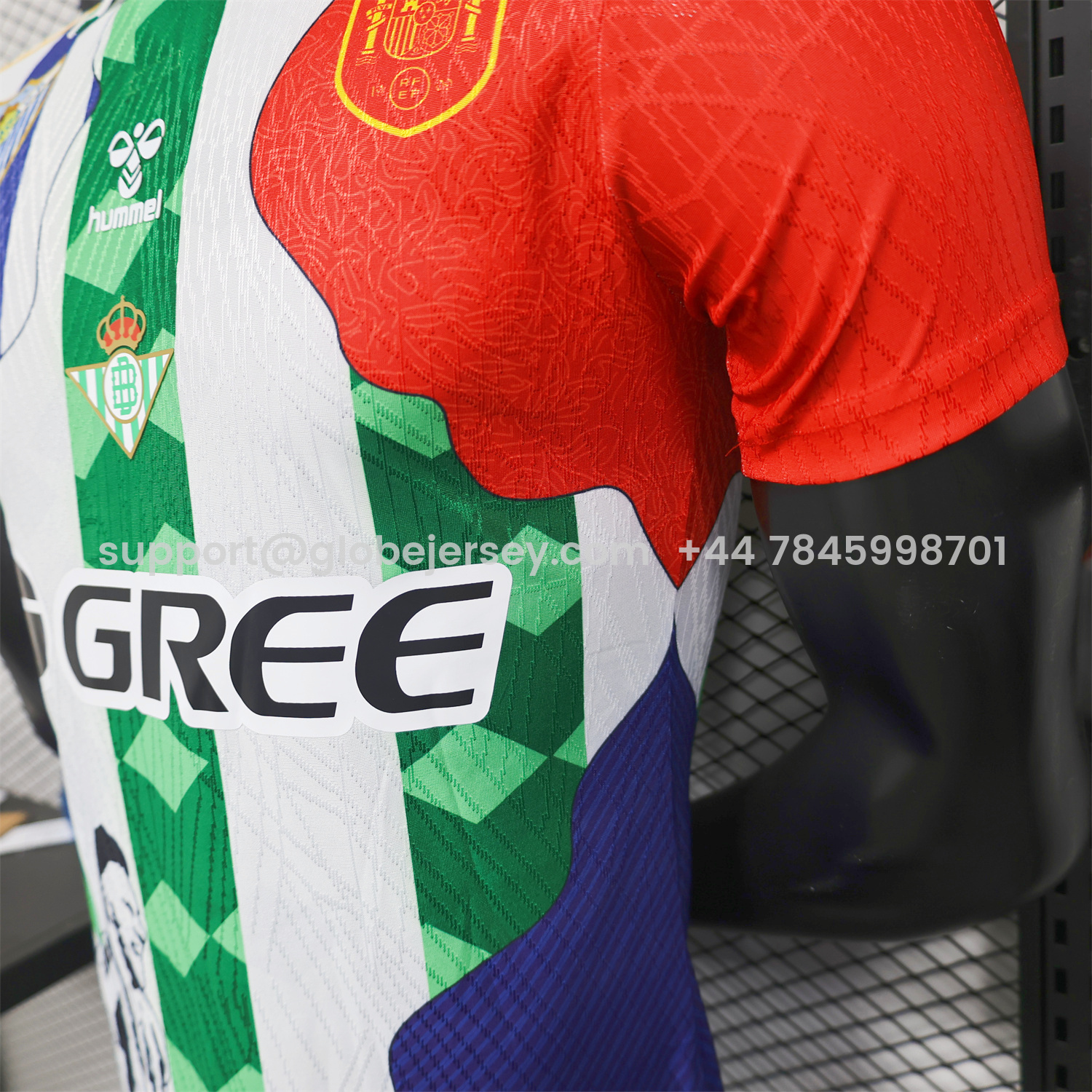 GlobeJersey-Joaquín 25-26 Career Commemorative Jersey - Player Version - Real Betis Spain Malaga Fiorentina