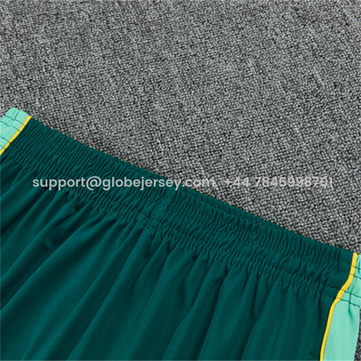 GlobeJersey-Brazil 2026 Kids Long Sleeve Training Set - Sky Blue Top & Dark Green Pants