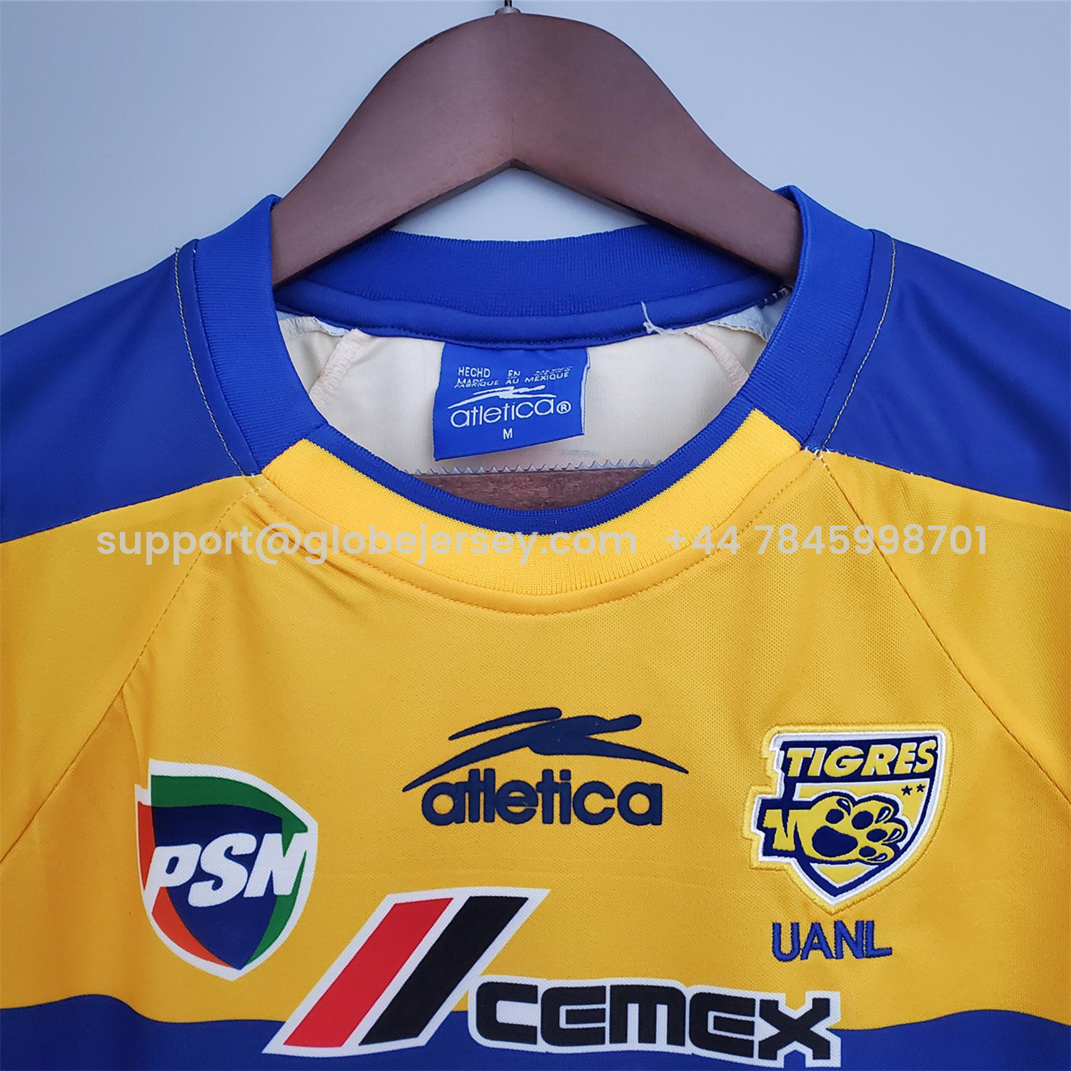 GlobeJersey-Retro Tigres UANL 2001-02 Home Jersey