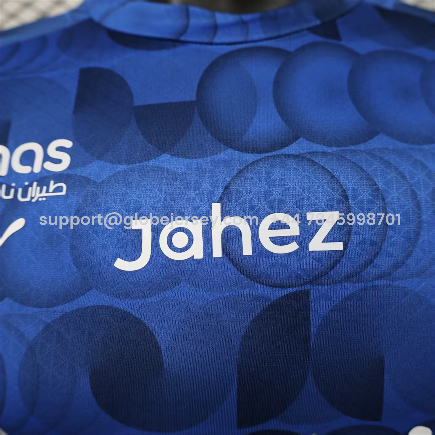 GlobeJersey-Al Hilal Riyadh Crescent 25-26 Pre-Match Training Blue Jersey - Player Version