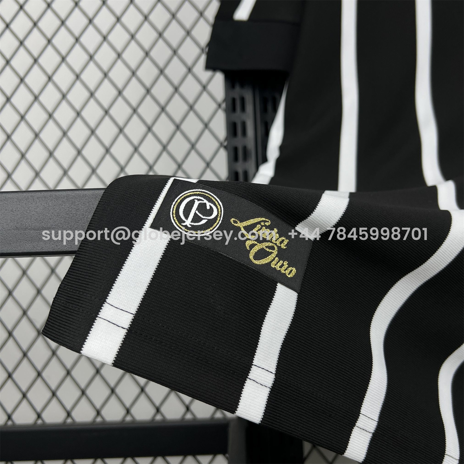 GlobeJersey-Retro Corinthians 2012 Black And White Special Jersey