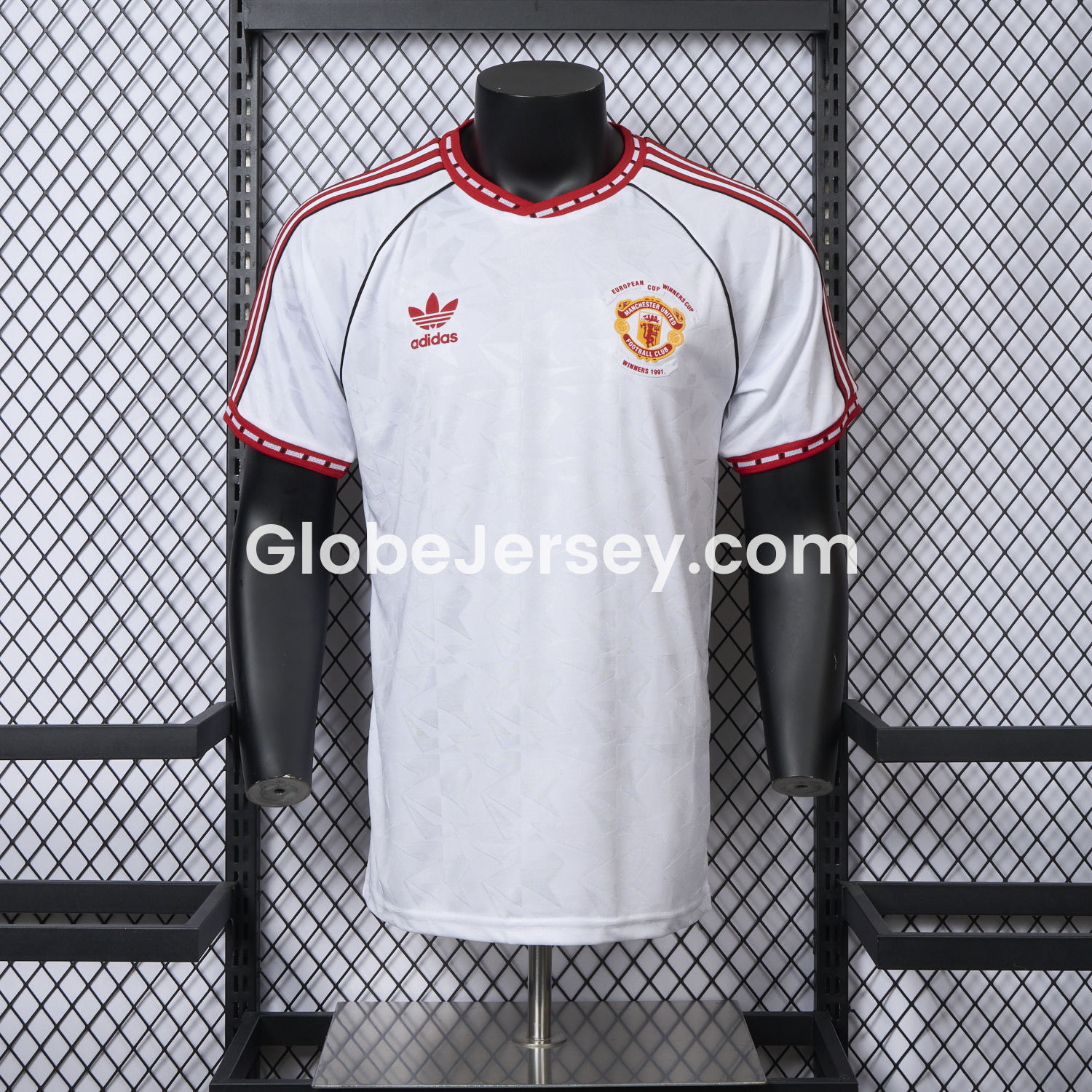 GlobeJersey-Retro Manchester United 1991 Third Remake Jersey - European Cup Winners' Cup Winners - Player Version
