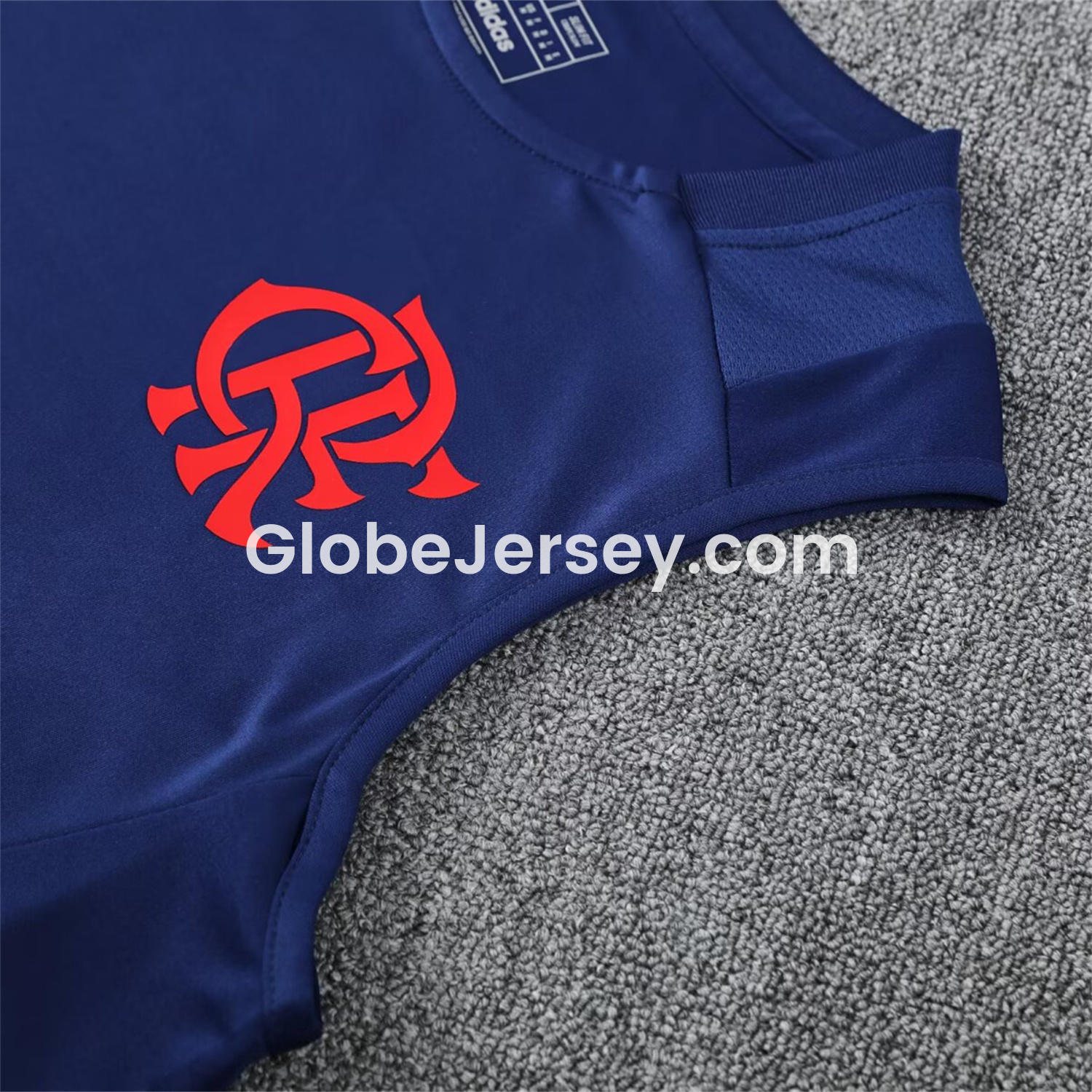 GlobeJersey-Flamengo 25-26 Vest Training Set - Royal Blue With Royal Blue