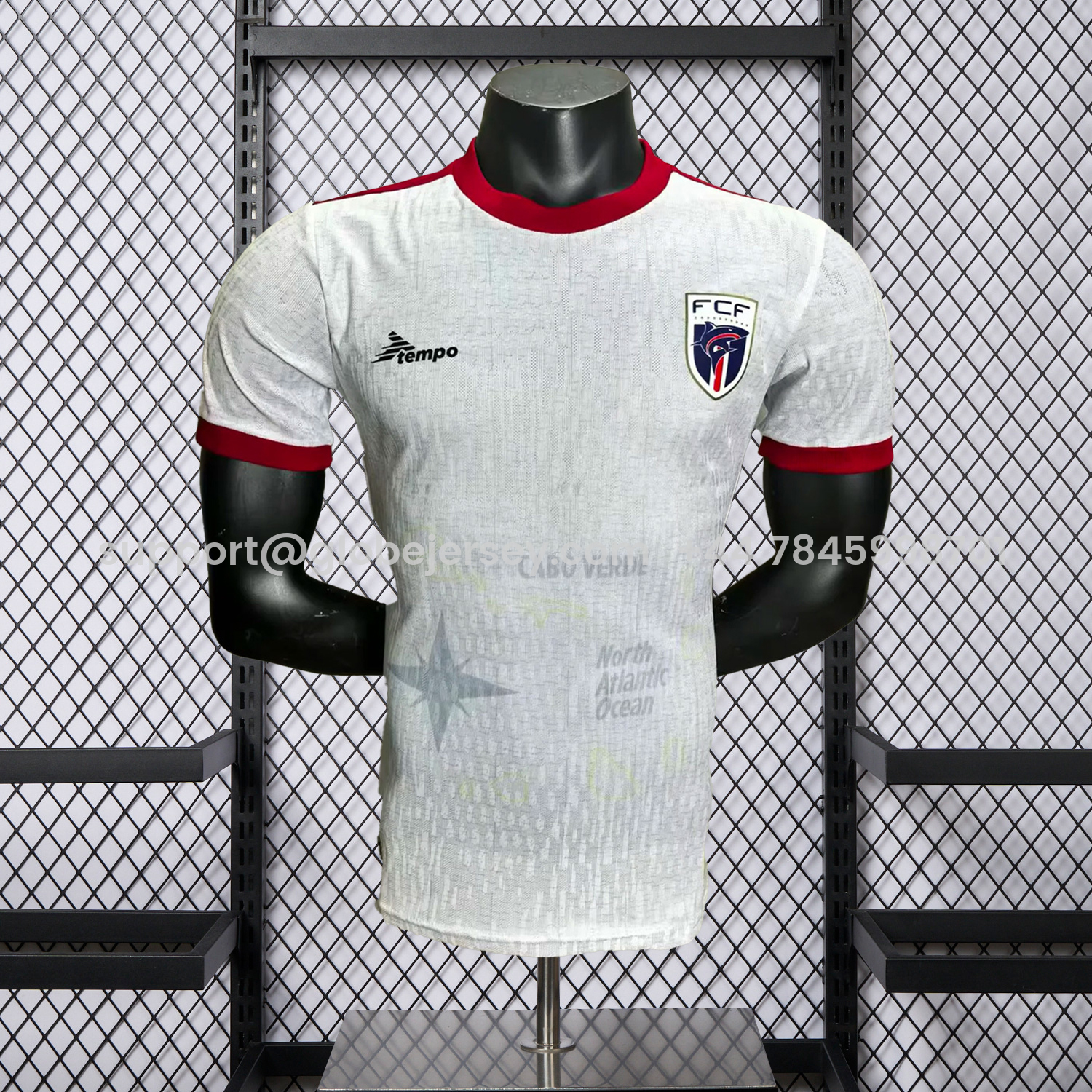 GlobeJersey-Cabo Verde 2026 Away Jersey - Player Version