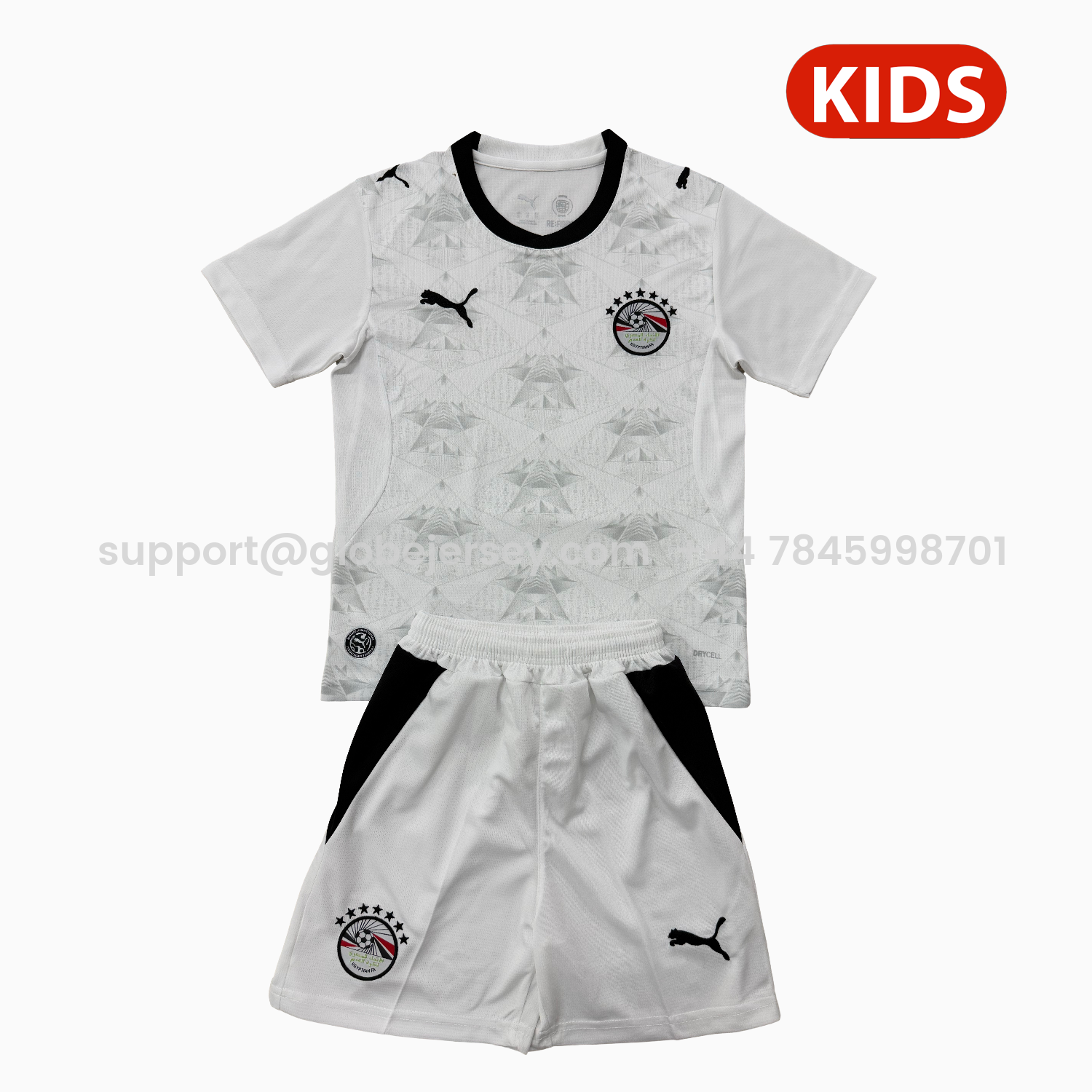 GlobeJersey-Egypt 2026 Away Kids Kit