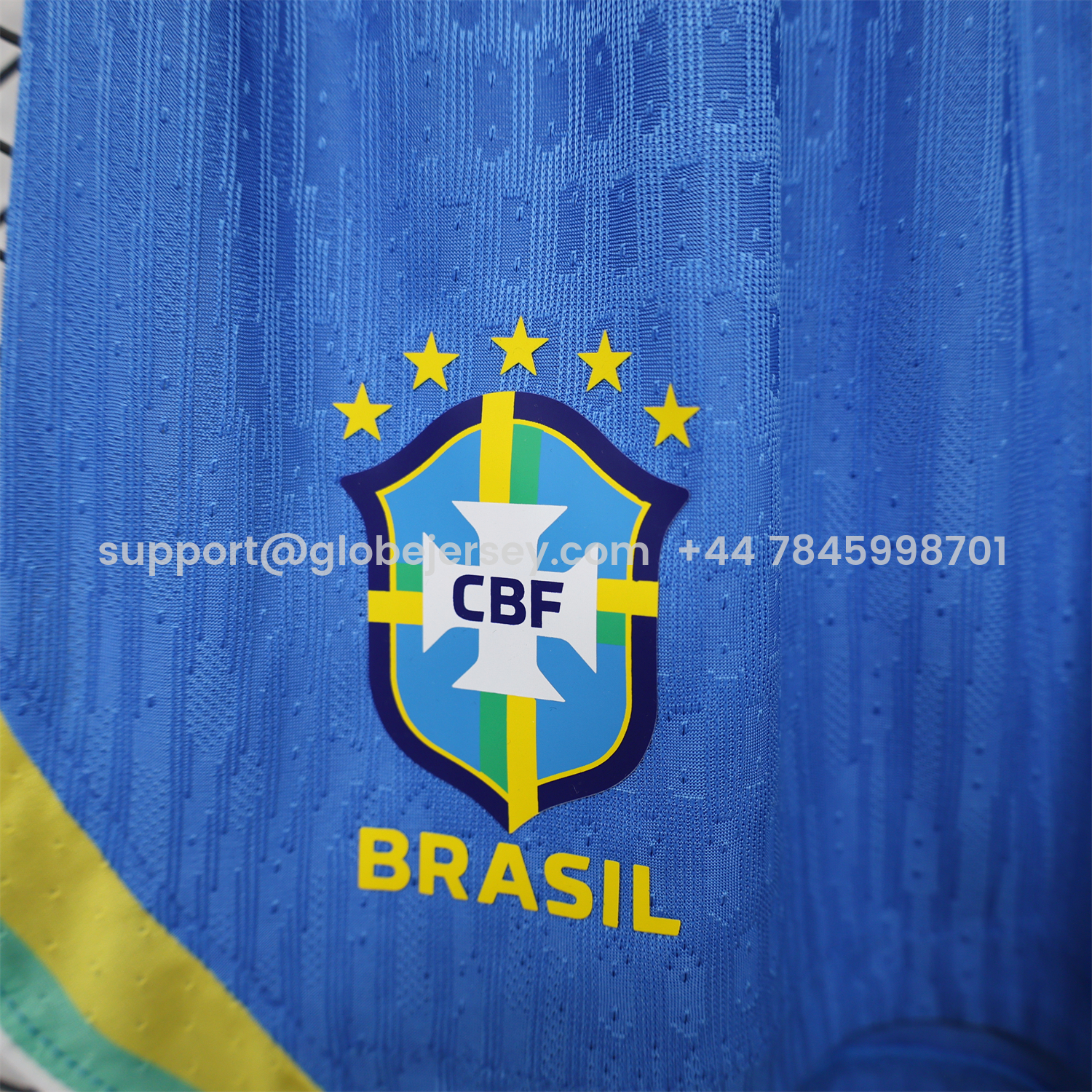GlobeJersey-Brazil 2026 Home Blue Shorts - Player Version