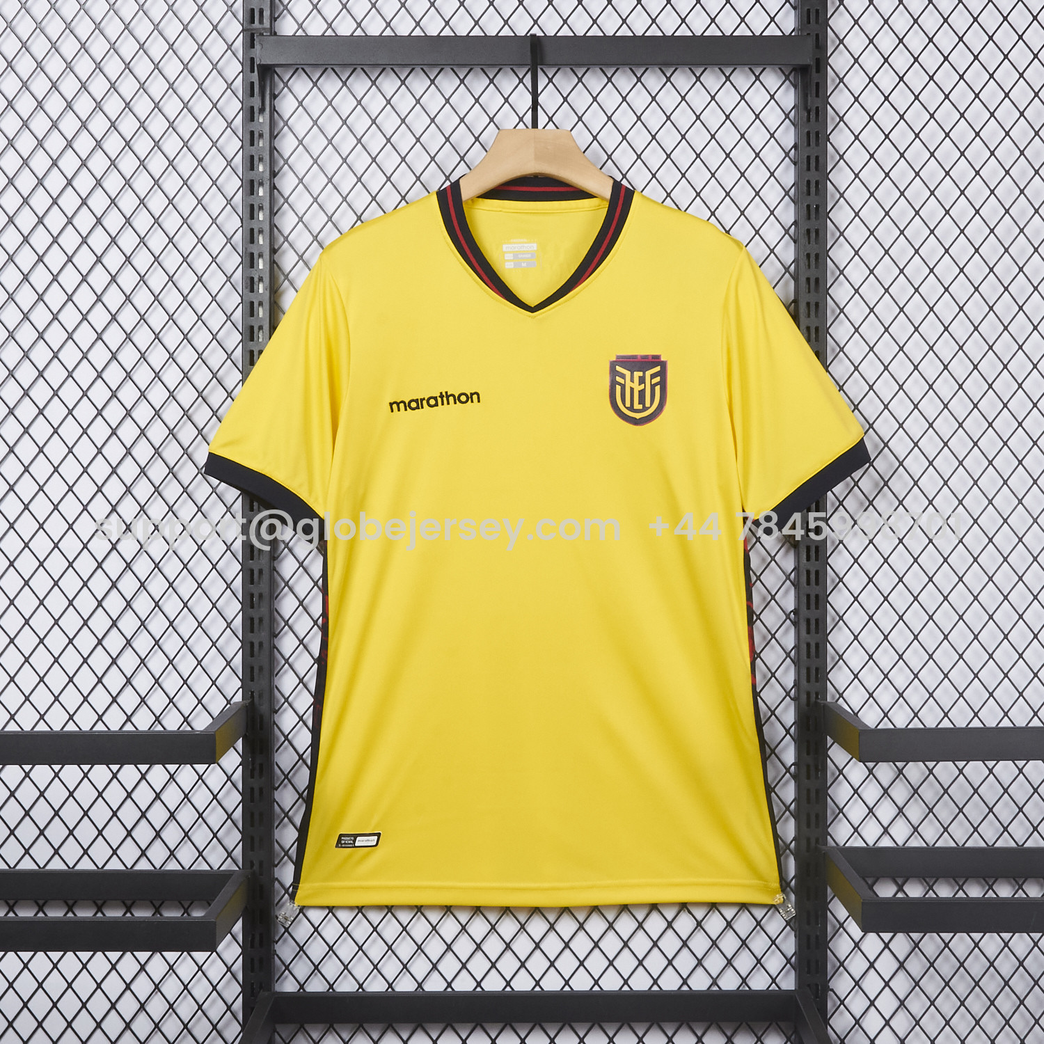 GlobeJersey-Ecuador 2026 Home Yellow Jersey - Fans Version