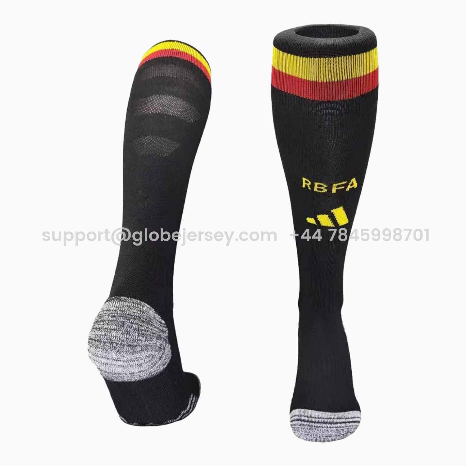 GlobeJersey-Belgium 2026 Home Socks - Black