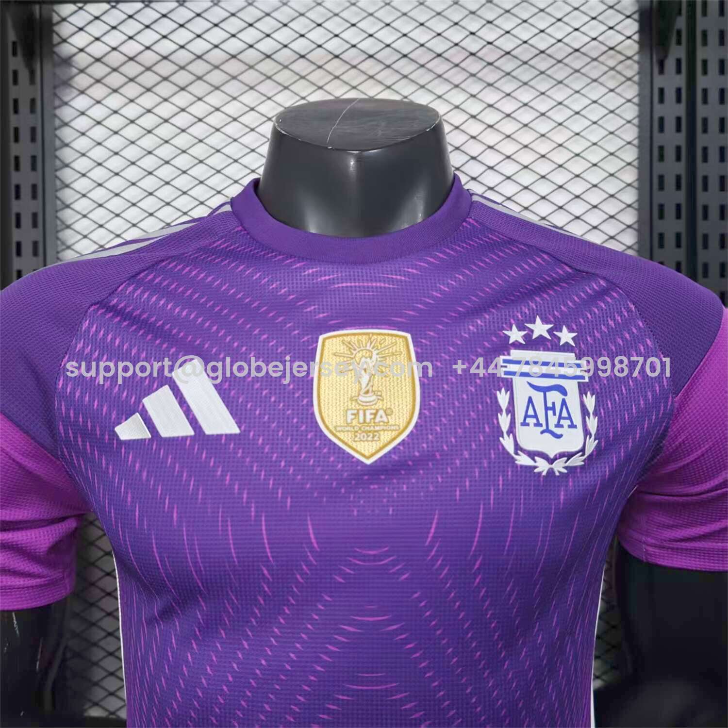 GlobeJersey-Argentina 25-26 Purple Goalkeeper Jersey - Player Version
