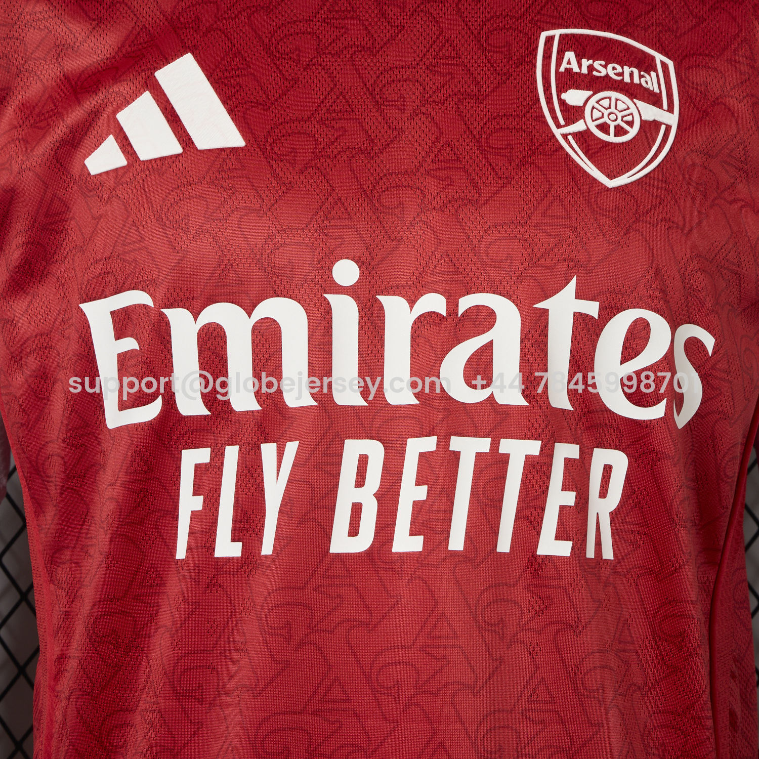 GlobeJersey-Arsenal 25-26 Home Jersey (Letter A Pattern) - Player Version