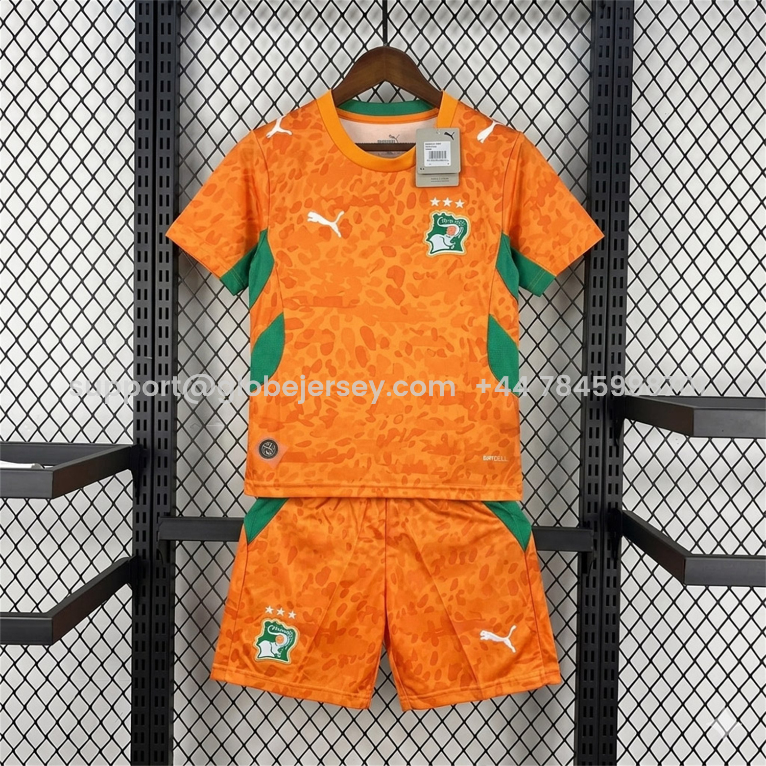 GlobeJersey-Ivory Coast 2026 Home Kids Kit