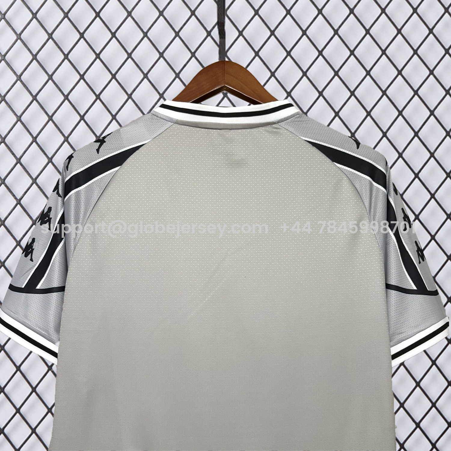 GlobeJersey-Vasco da Gama 25-26 Grey Pre-Match Jersey - Fans Version