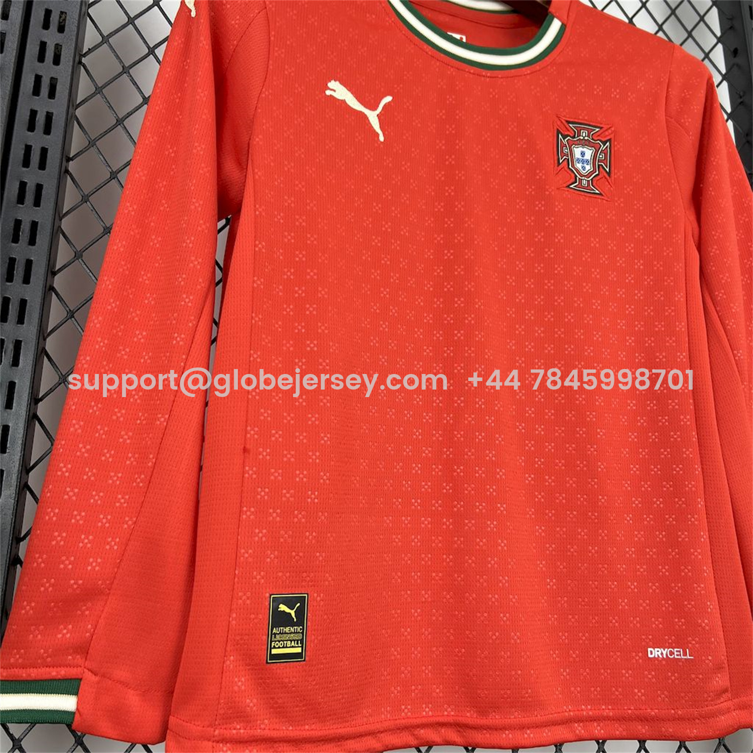GlobeJersey-Portugal 2025-26 Home Long Sleeves Kids Kit