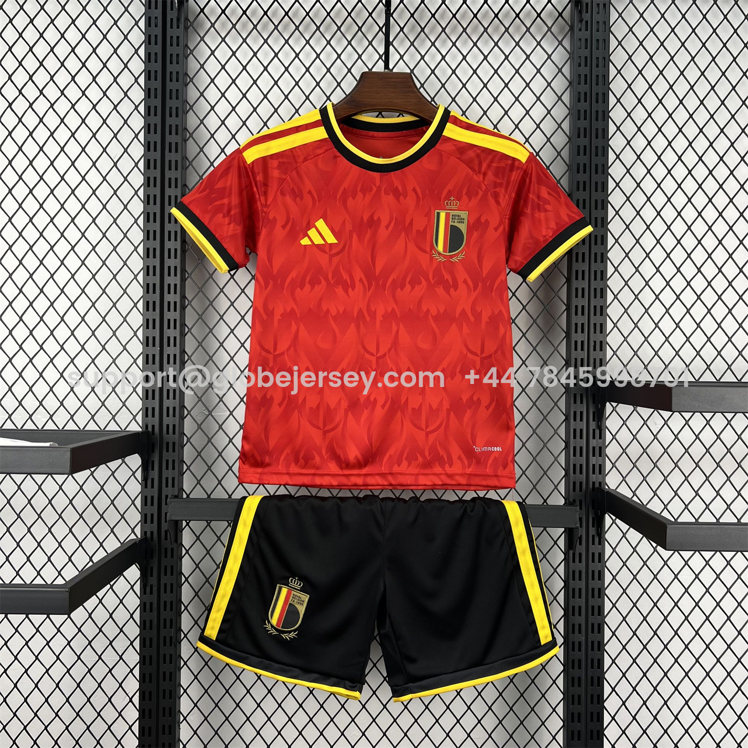 GlobeJersey-Belgium 2026 Home Kids Kit