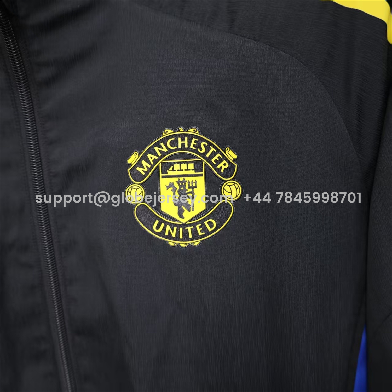 GlobeJersey-Manchester United 25-26 Black Windbreaker Jacket