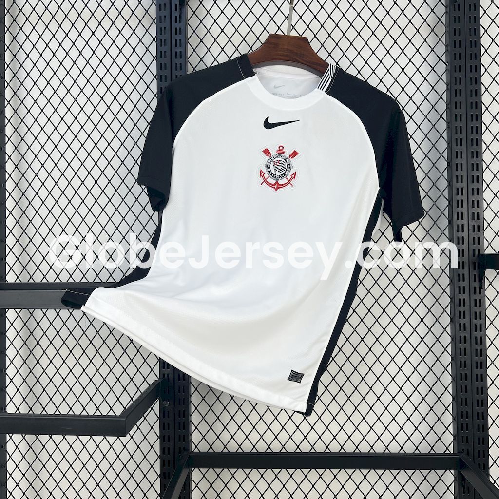 GlobeJersey-Corinthians 2025-26 Home Unsponsored Jersey - Fans Version