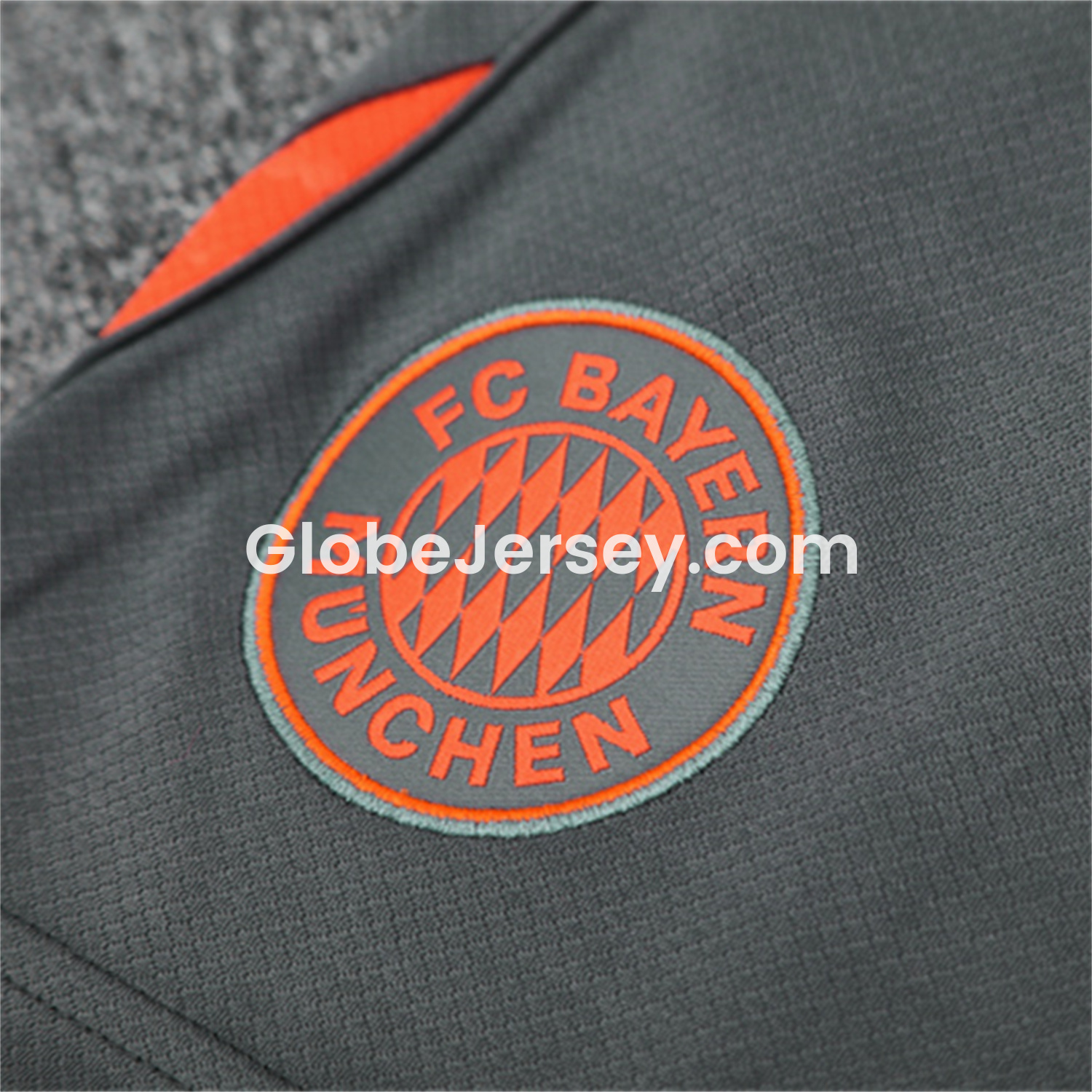 GlobeJersey-Bayern Munich 25-26 Short-Sleeve Training Set - Orange Top & Gray shorts