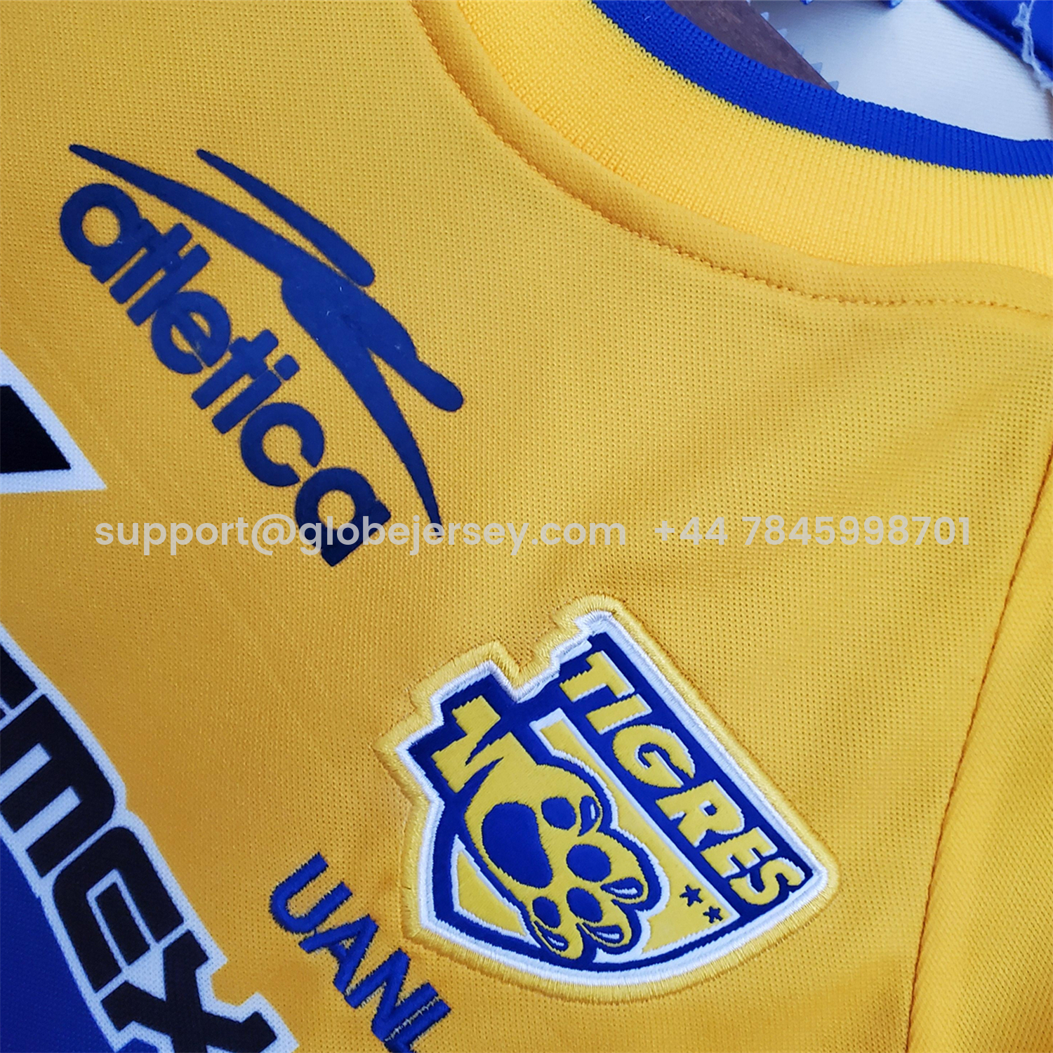 GlobeJersey-Retro Tigres UANL 2001-02 Home Jersey