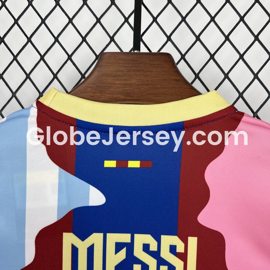 GlobeJersey-Messi Career Commemorative Kids Kit with Messi #10 - Barcelona Argentina Paris Saint-Germain PSG INT M.A.M