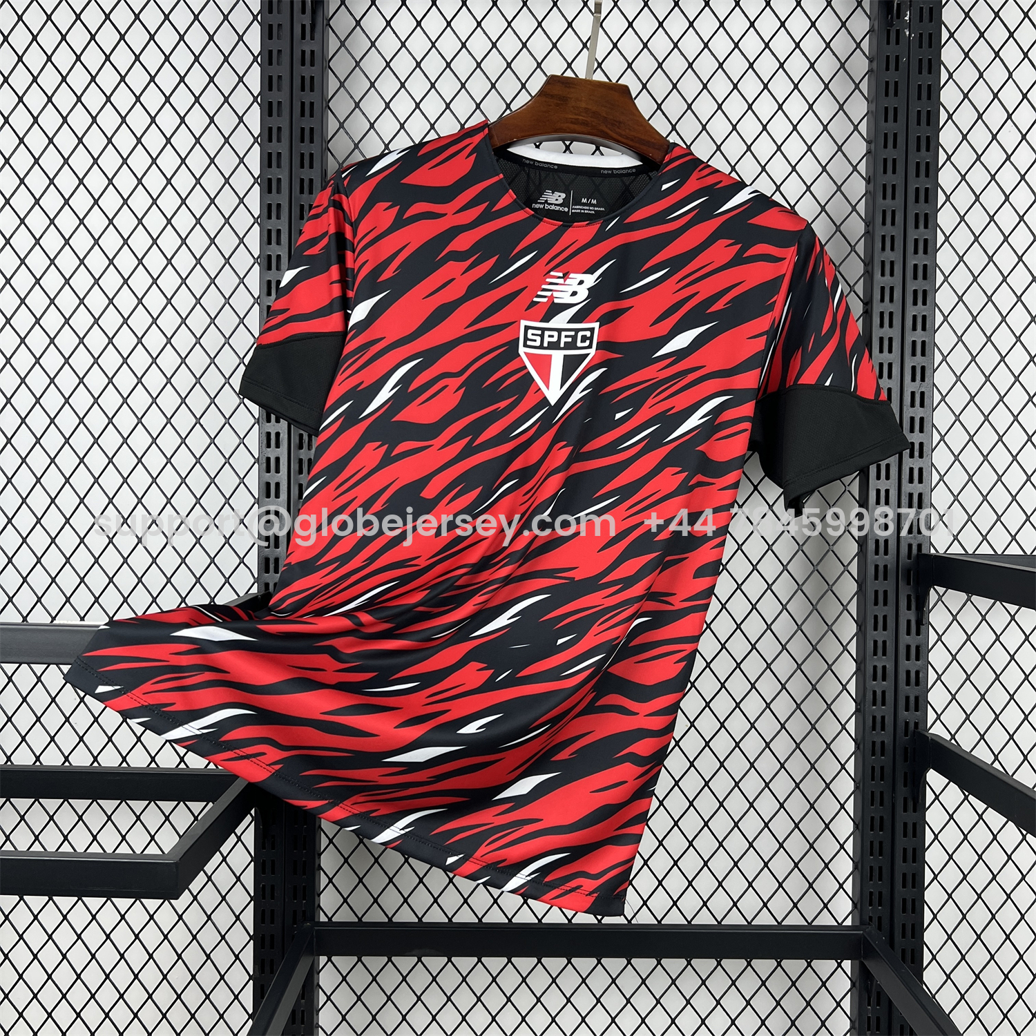 GlobeJersey-Sao Paulo 26-27 Red Pre-Match Jersey - Fans Version