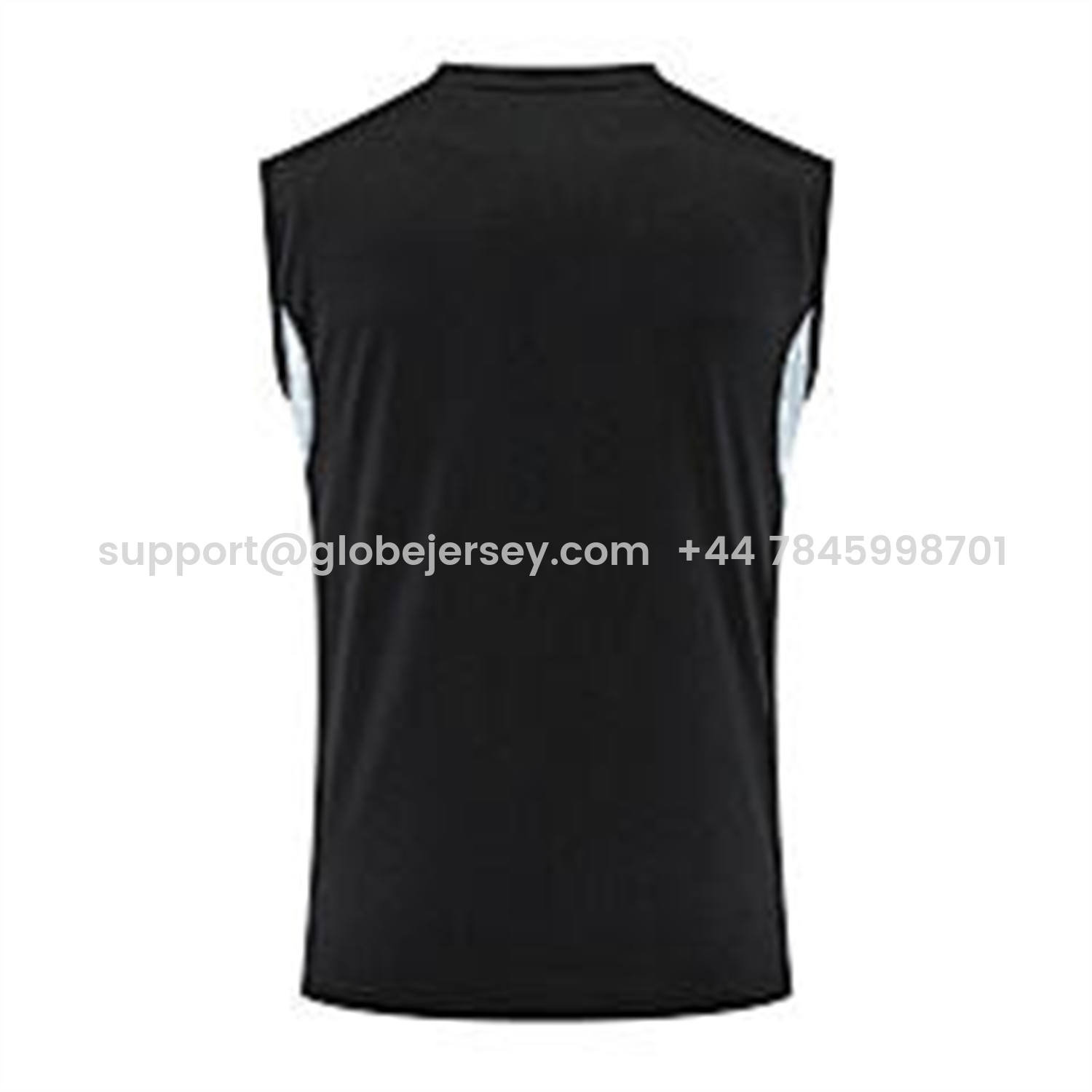 GlobeJersey-Real Madrid 25-26 Vest Training Set - Black And Light Grey Vest & Black Shorts