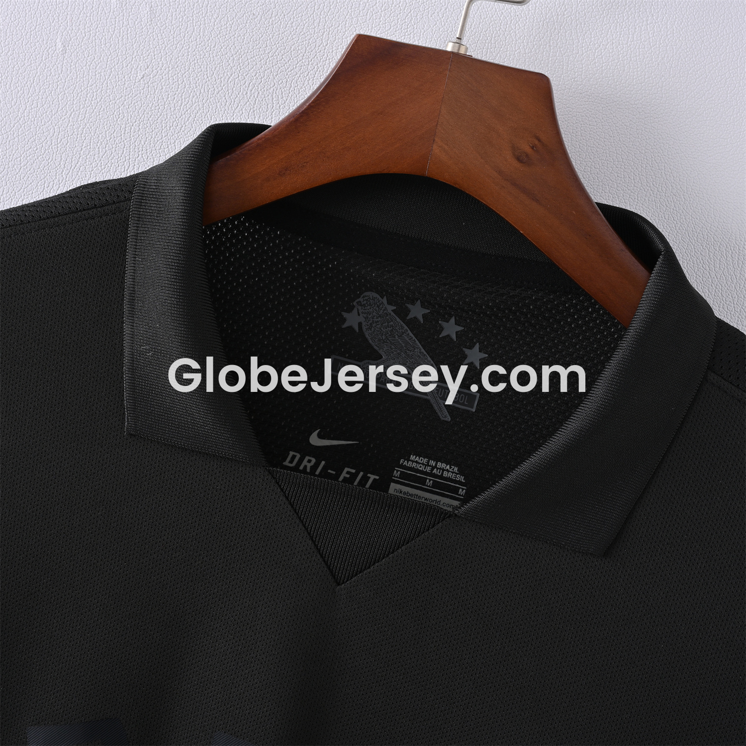 GlobeJersey-Retro Brazil 2013-14 Black Five-Stars Special Edition Jersey