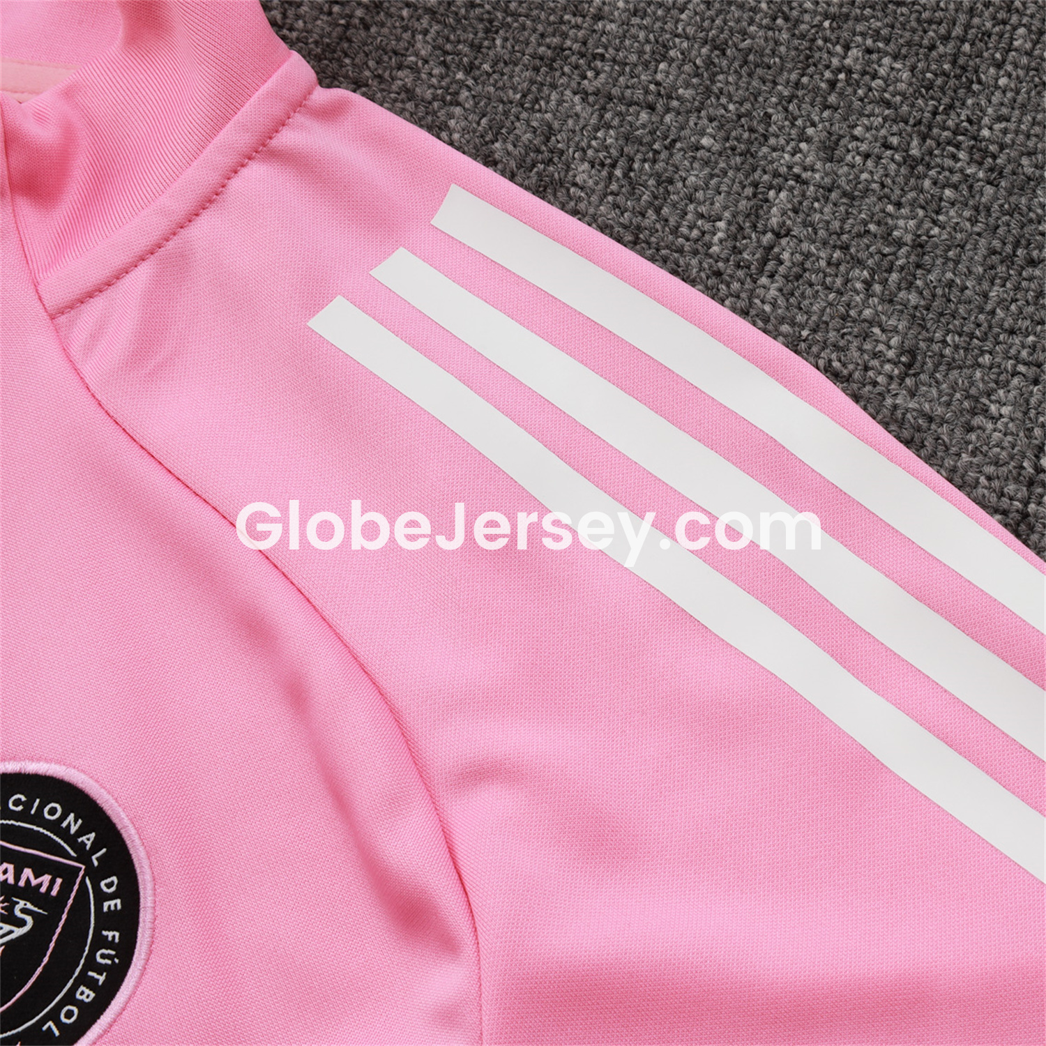 GlobeJersey-Kids INT M.A.M 25-26 Kids Jacket Training Tracksuit - Pink Top and Black Pants