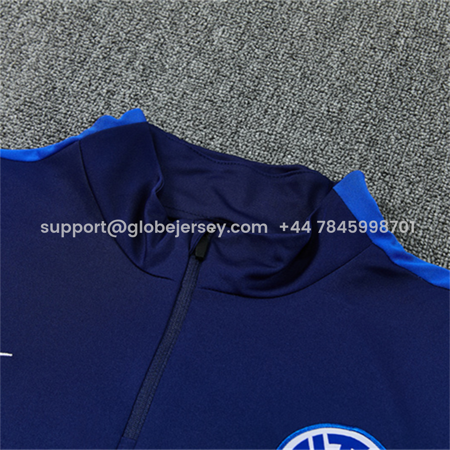 GlobeJersey-Inter Milan 26-27 Kids Long Sleeve Training Set - Royal Blue Top & Royal Blue Pants