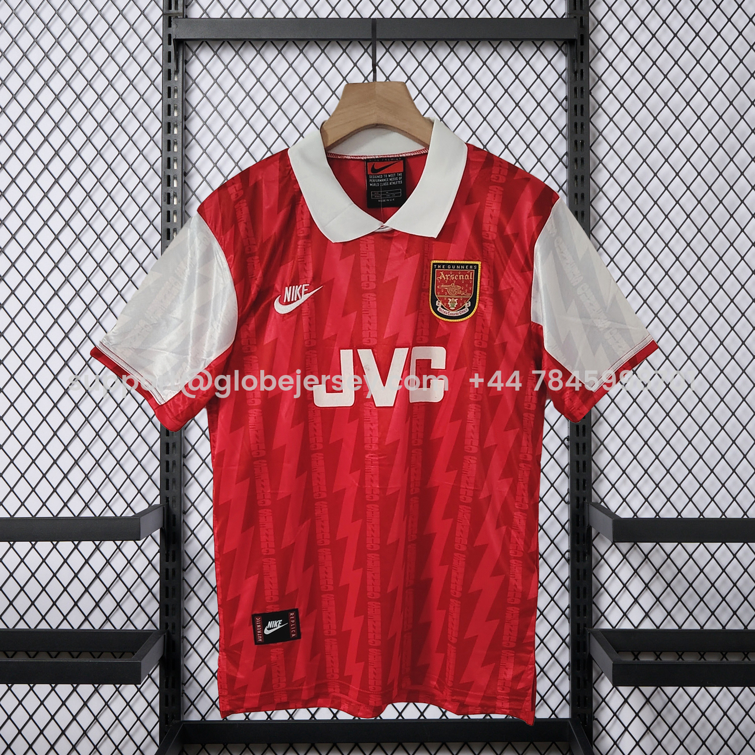 GlobeJersey-Retro Arsenal 95-96 Home Jersey