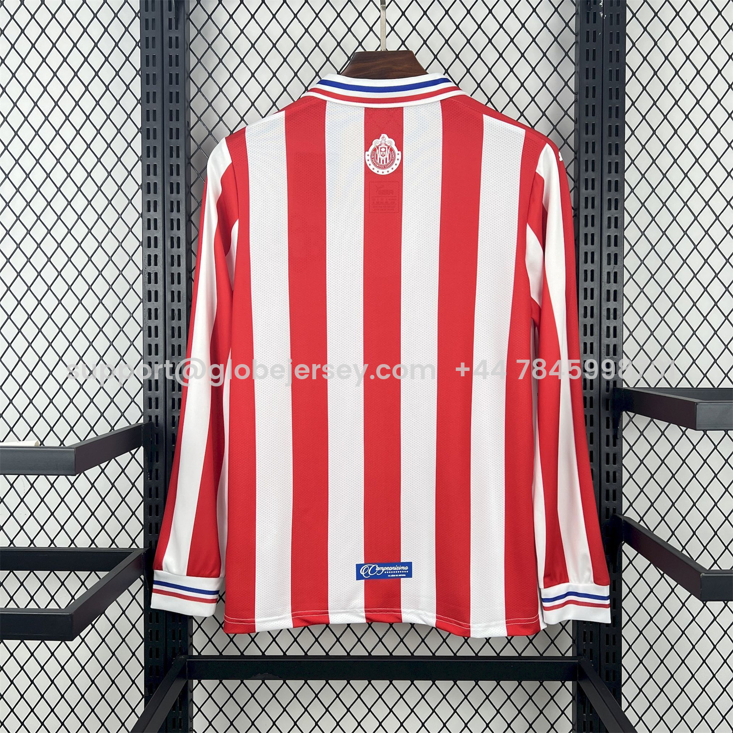 GlobeJersey-Retro Chivas de Guadalajara 2016-17 110-Years Anniversary Long Sleeves Jersey