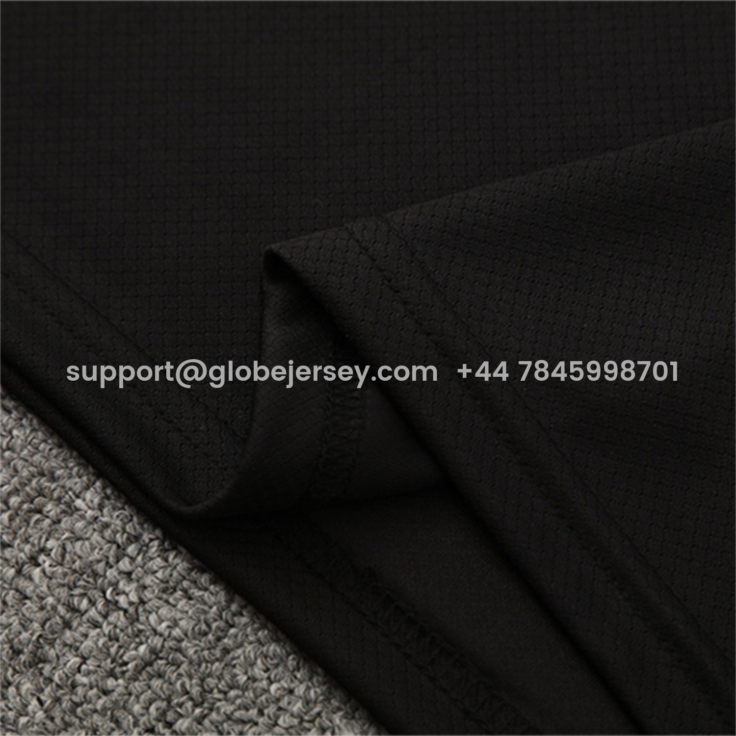 GlobeJersey-Paris Saint-Germain PSG 25-26 Kids Short-Sleeve Training Set - White Edge Black Top & Black Shorts