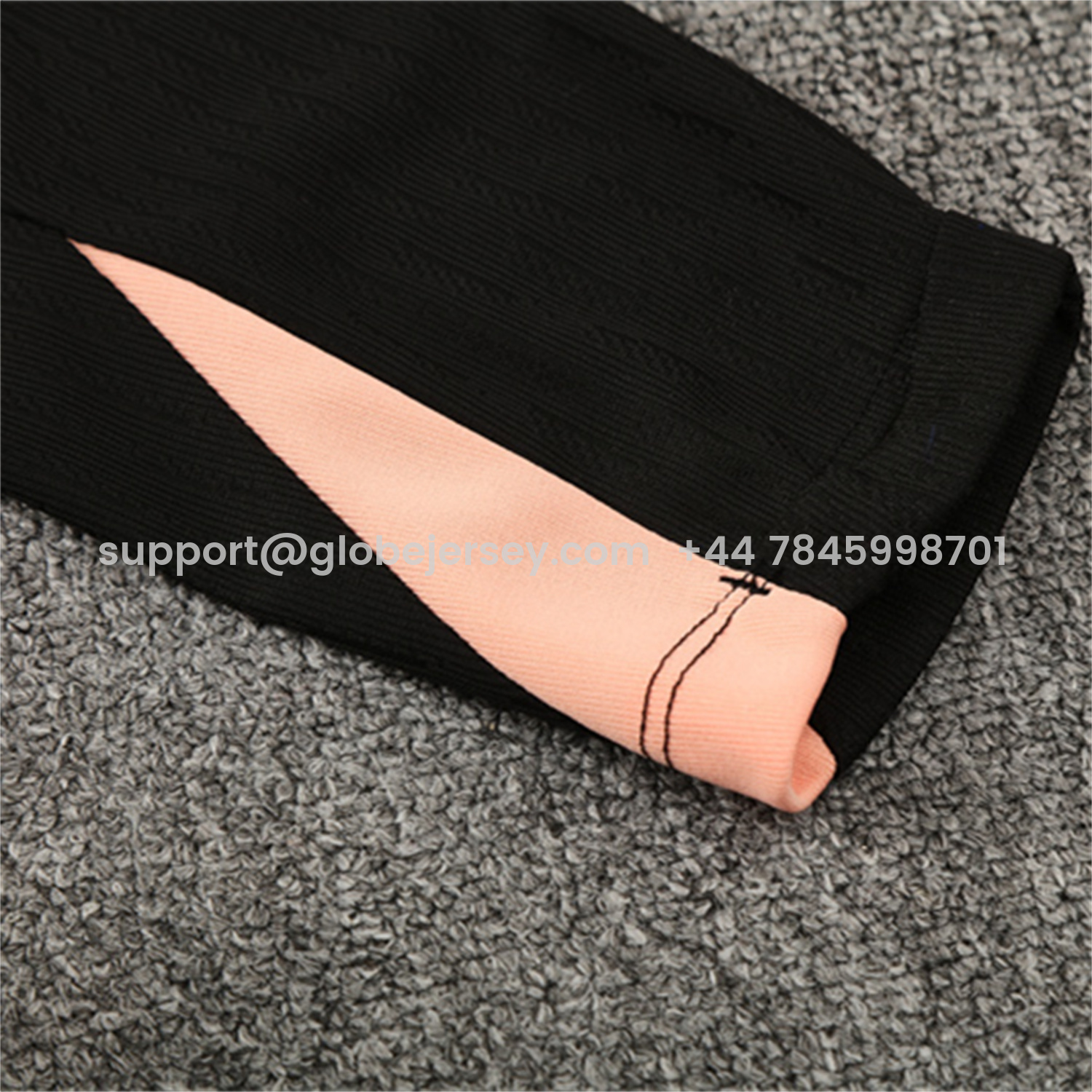 GlobeJersey-France 25-26 Long Sleeve Training Set - Player Version - Black Top and Pants