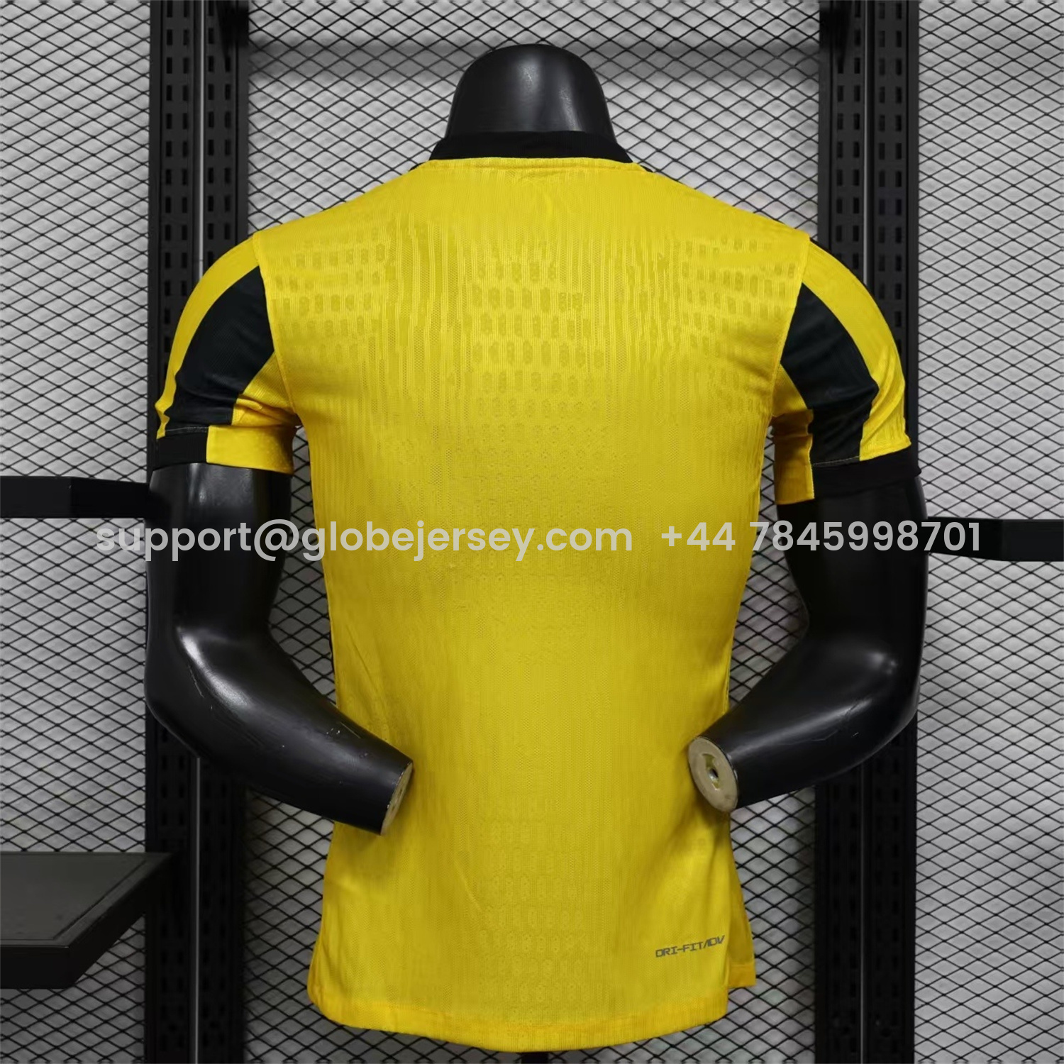 GlobeJersey-Al Ittihad Jeddah United 25-26 Home Yellow New Sponsors Jersey - Player Version