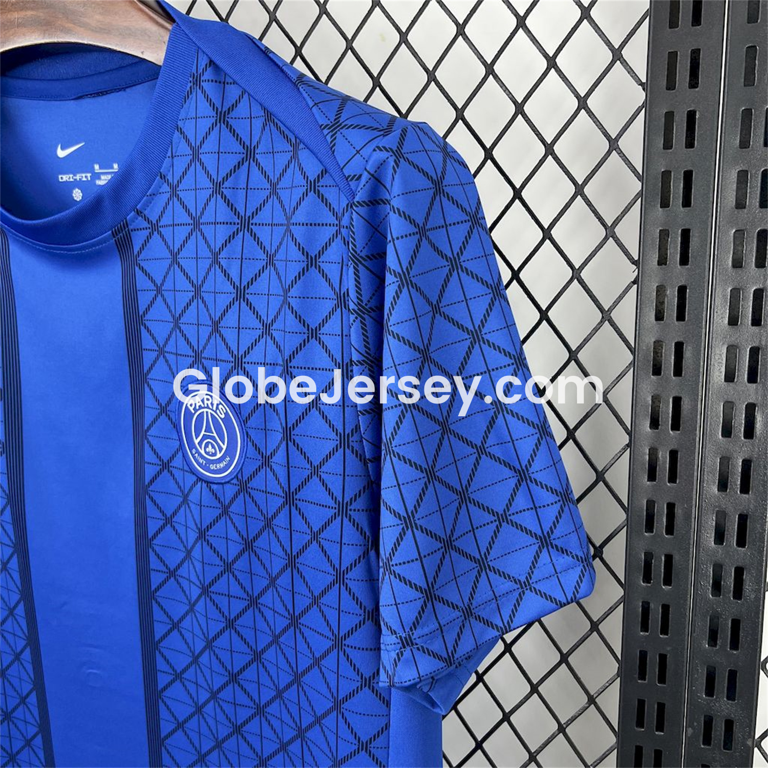 GlobeJersey-Paris Saint-Germain PSG 25-26 Blue Pre-Match Training Jersey - Fans Version