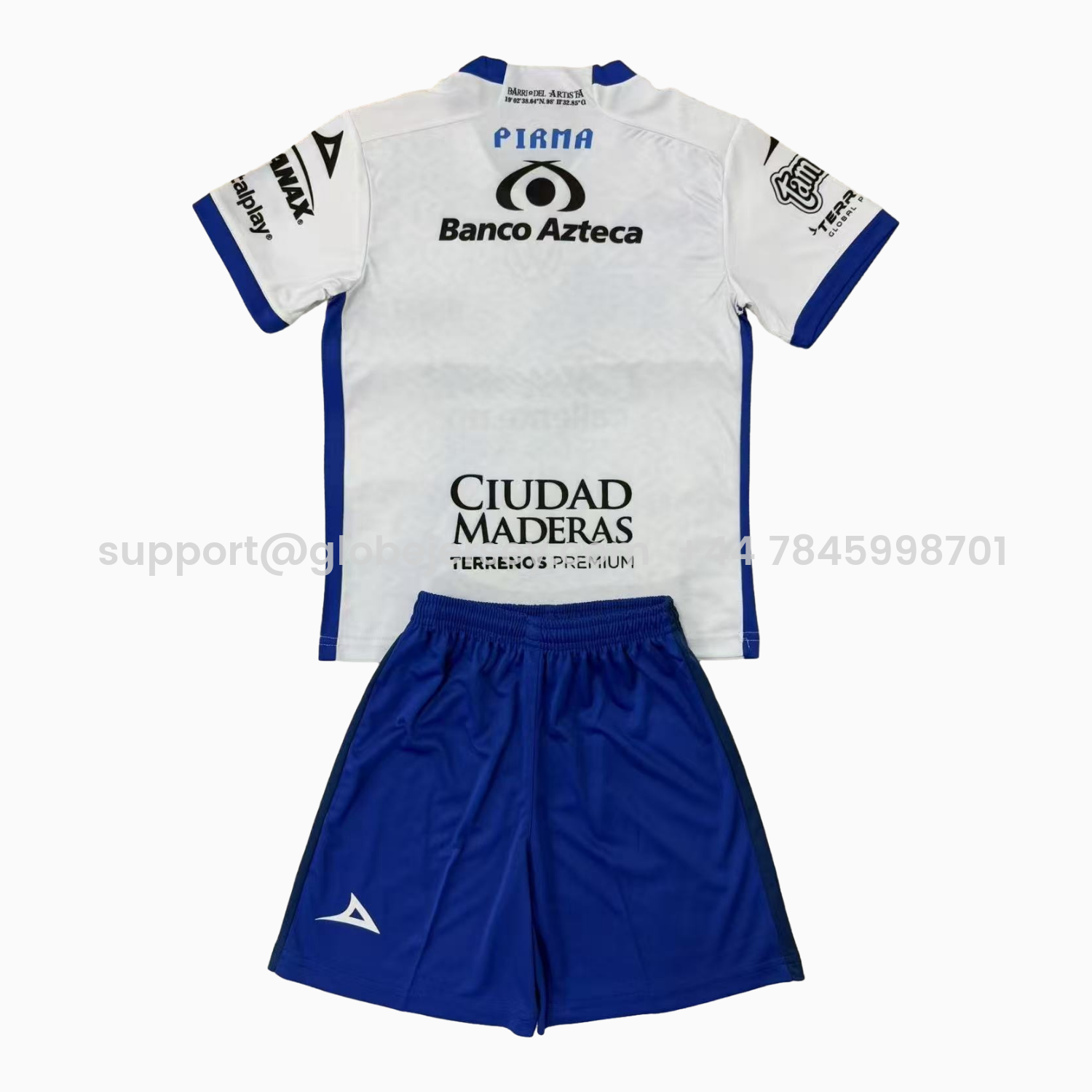GlobeJersey-Club Puebla 25-26 Home Men's Adult Jersey Set - Fans Version