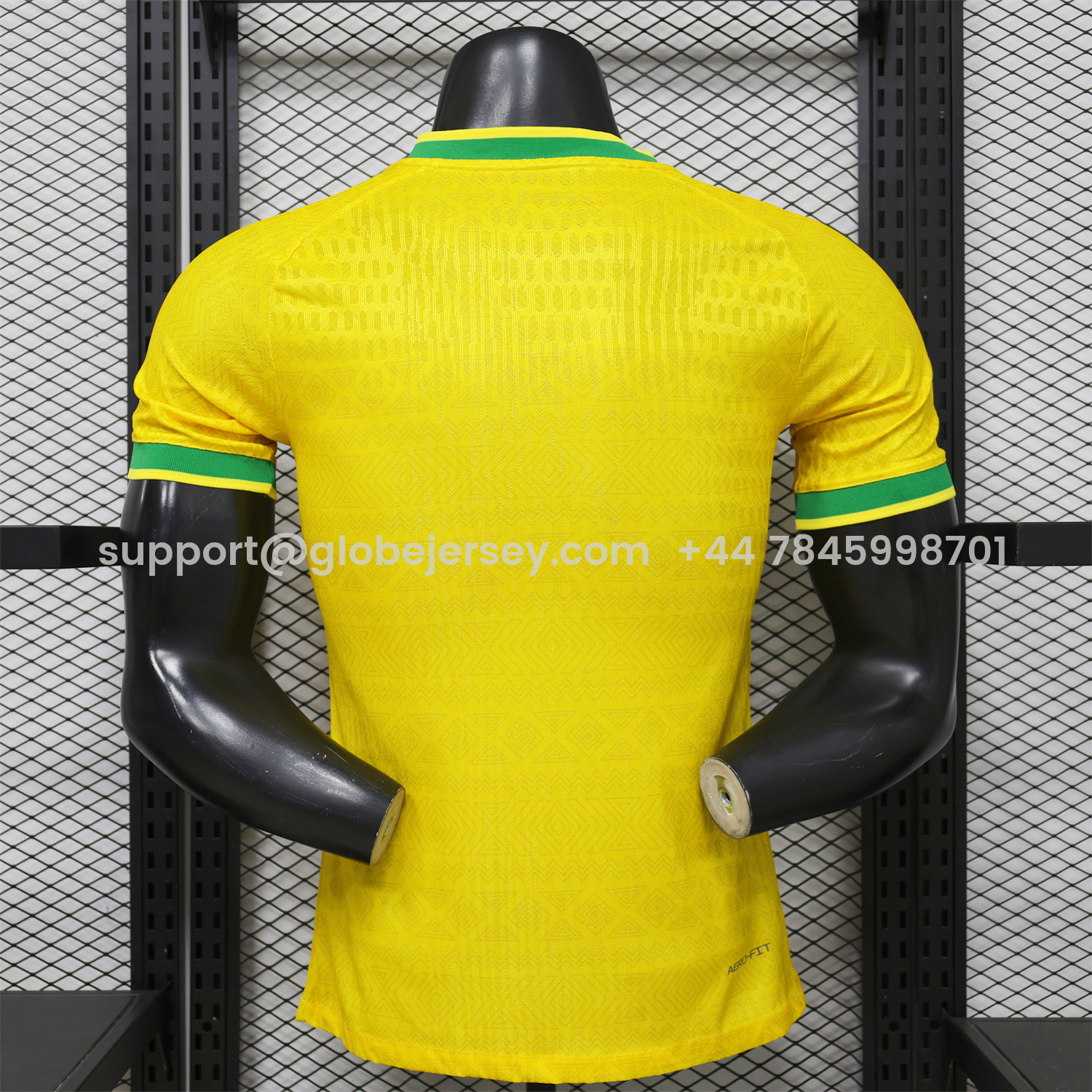 GlobeJersey-Brazil 2026 Green Edge Yellow Special Jersey - Player Version