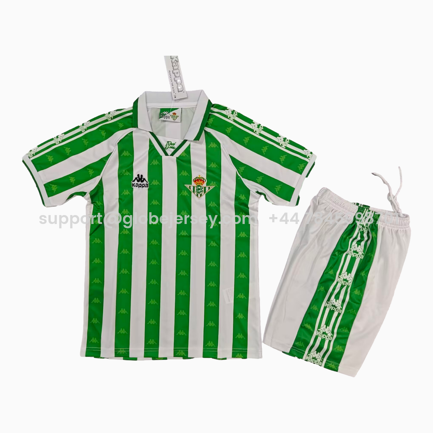 GlobeJersey-Retro Real Betis 1995-97 Home Kids Kit