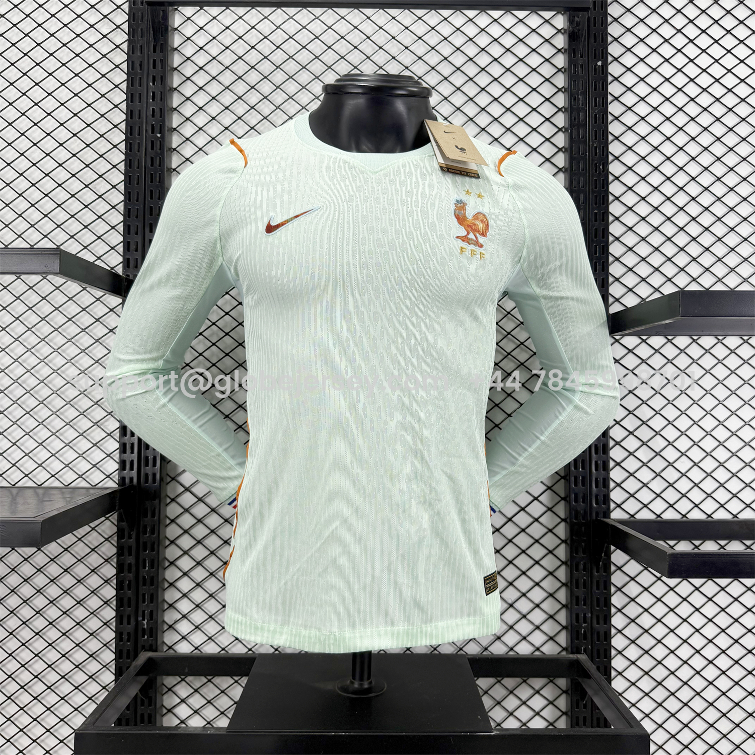 GlobeJersey-France 2026 Away Long Sleeves Jersey - Player Version